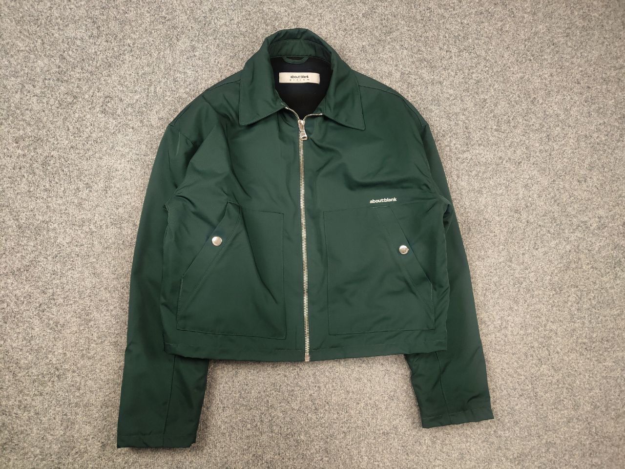 About:Blank About:blank Design Men's Box Logo Cropped Jacket Epsom Green Size US XS / EU 42 / 0 - 6 Thumbnail