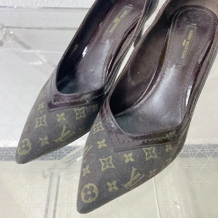 Louis Vuitton Louis Vuitton Classic Brown Pointed Heels -2508 Size US 4 / IT 34 - 3 Thumbnail