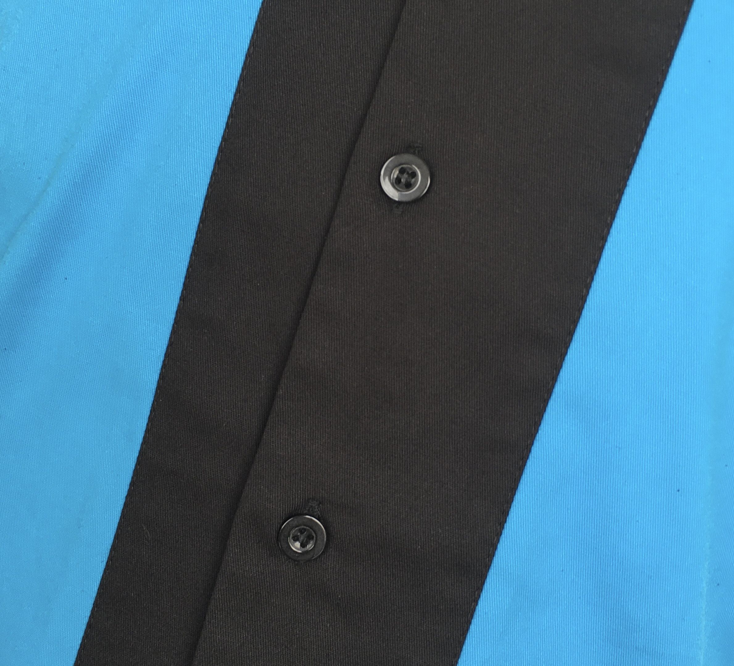 Other Retro Two-tone Men Shirt Solid Casual Shirt Blue Size US L / EU 52-54 / 3 - 7 Thumbnail