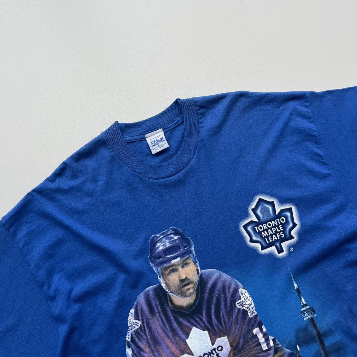NHL × Salem Sportswear × Vintage Salem Sportswear Toronto Maple Leafs #17 1996 NHL T-Shirt Size US XL / EU 56 / 4 - 2 Thumbnail