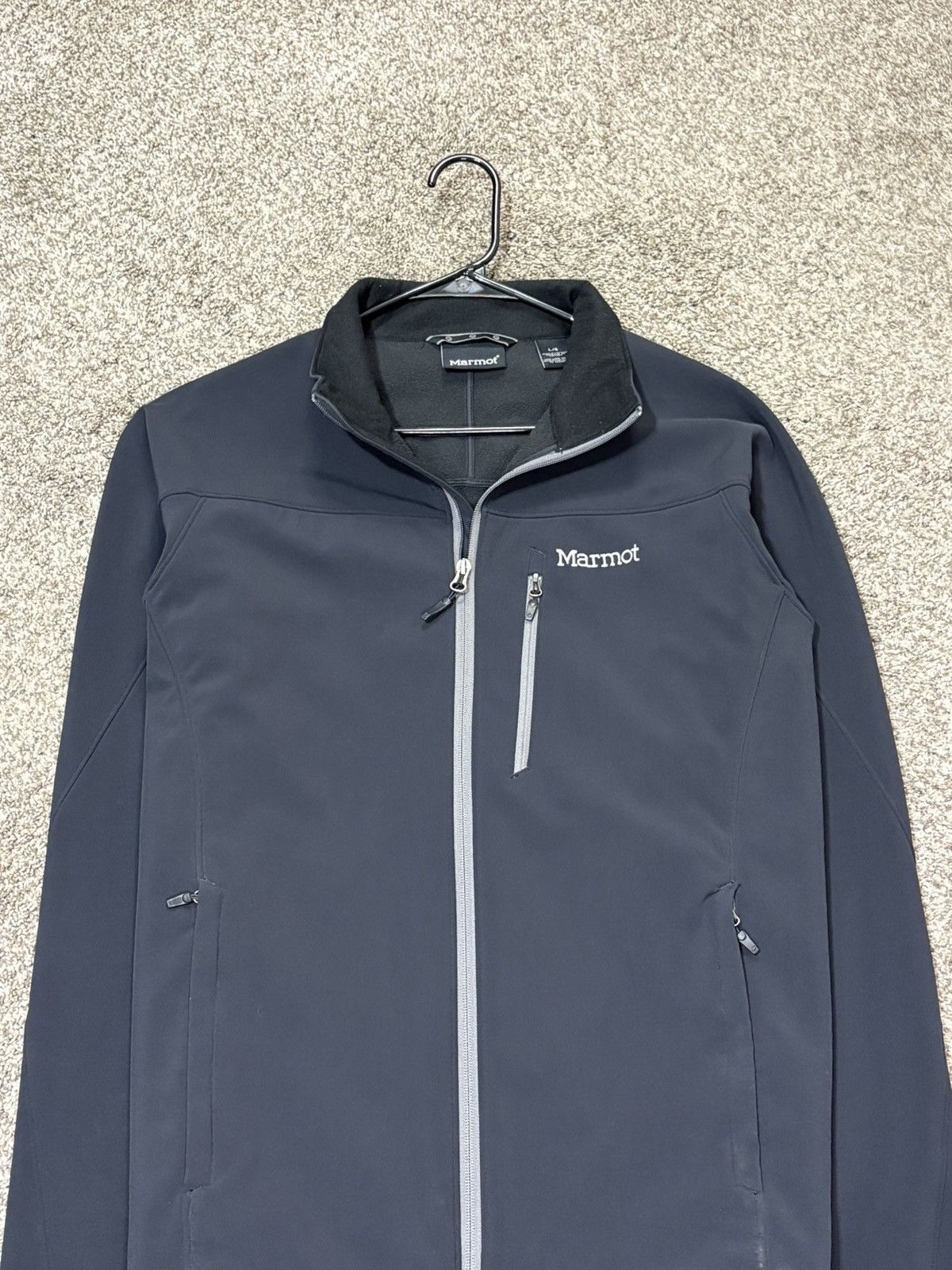 Marmot Marmot Jacket Mens L Black Softshell Full Zip Fleece Lined Size US L / EU 52-54 / 3 - 2 Thumbnail
