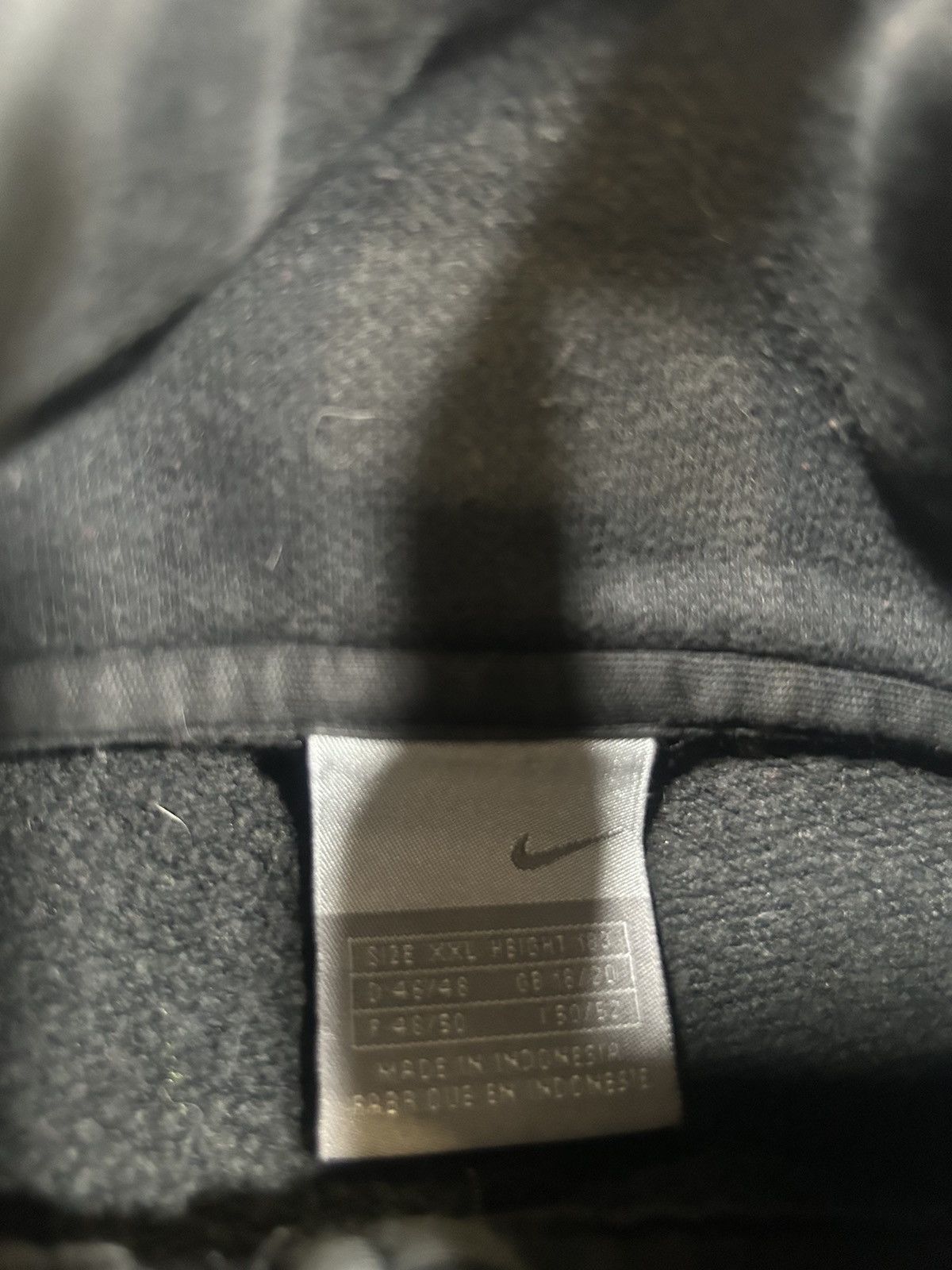 Nike × Vintage Vintage Nike Logo Zip Up Hoodie Swoosh 90s Y2K Size US XXL / EU 58 / 5 - 4 Thumbnail