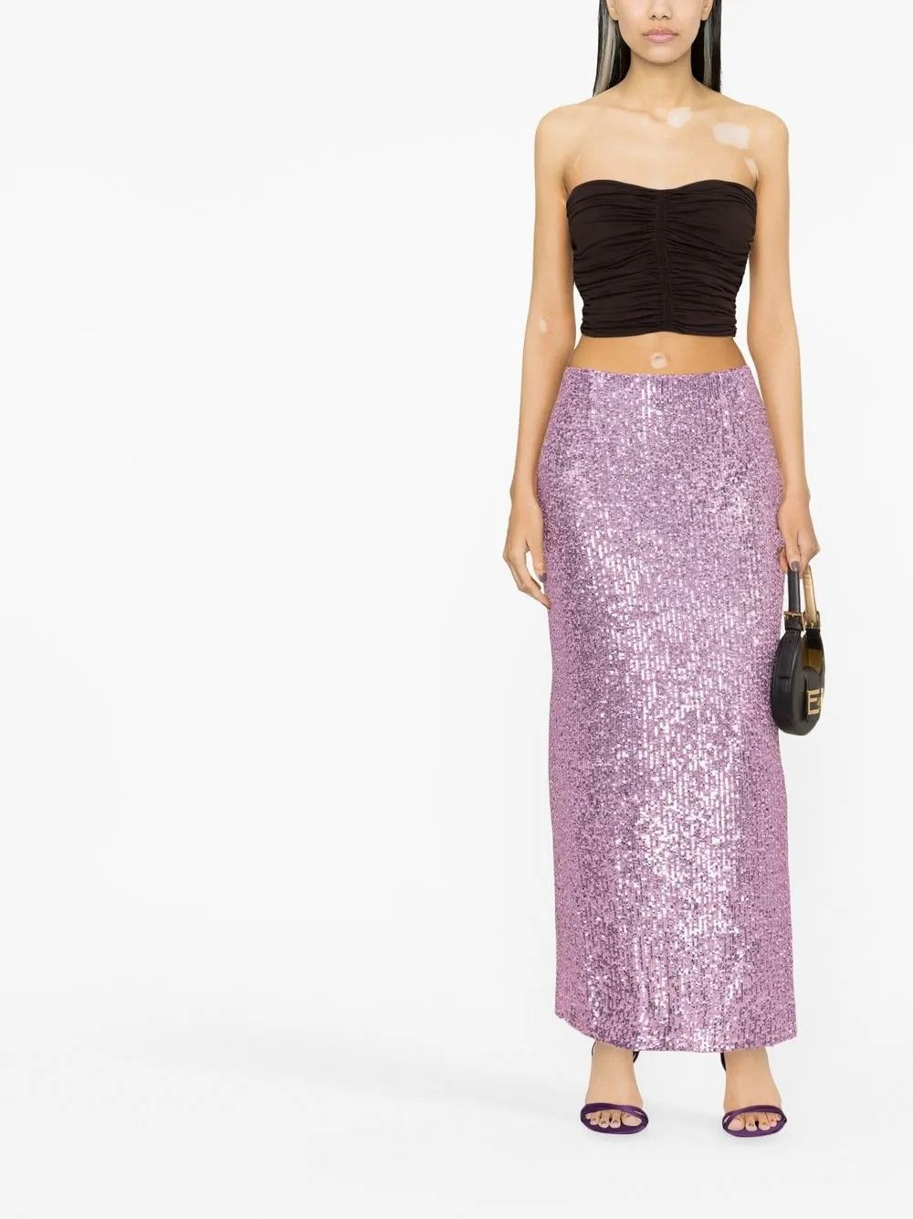 Tom Ford o1y0226 Maxi Skirt in Purple Size 27" / US 4 / IT 40 - 4 Thumbnail