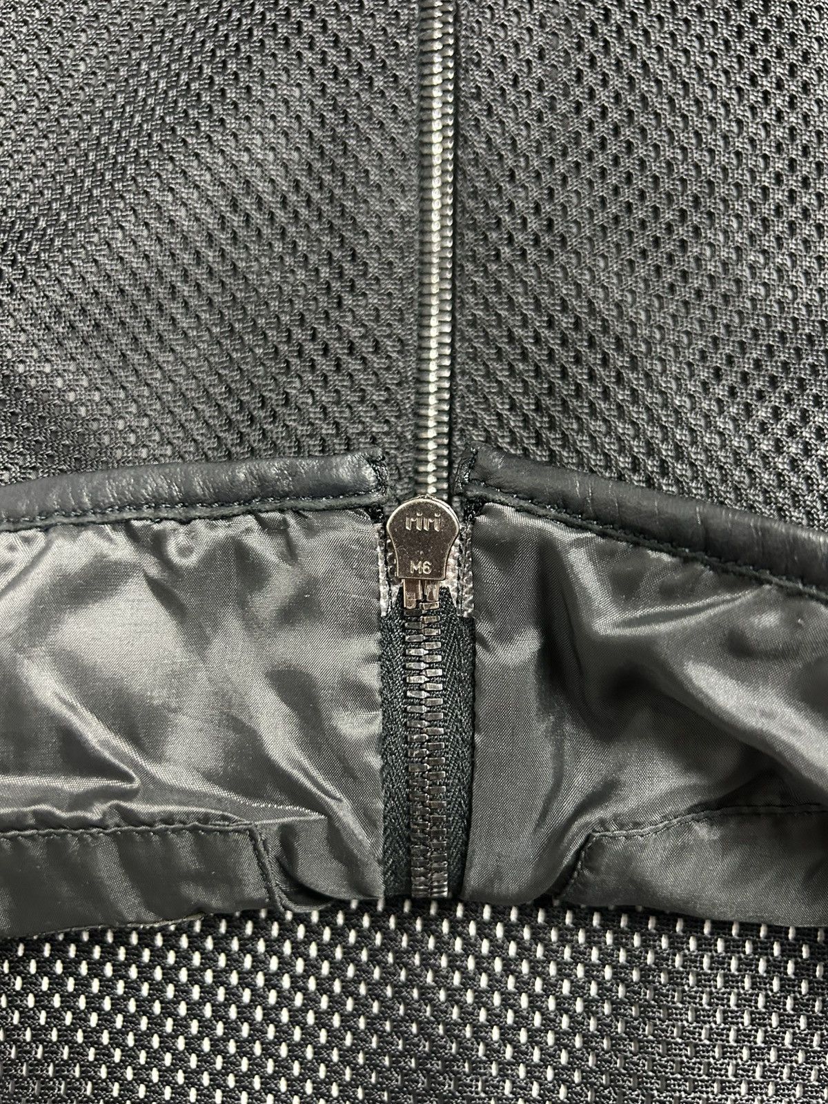 Prada Vintage 00’s Prada Sport Mesh/Leather Biker Jacket Size M / US 6-8 / IT 42-44 - 5 Thumbnail