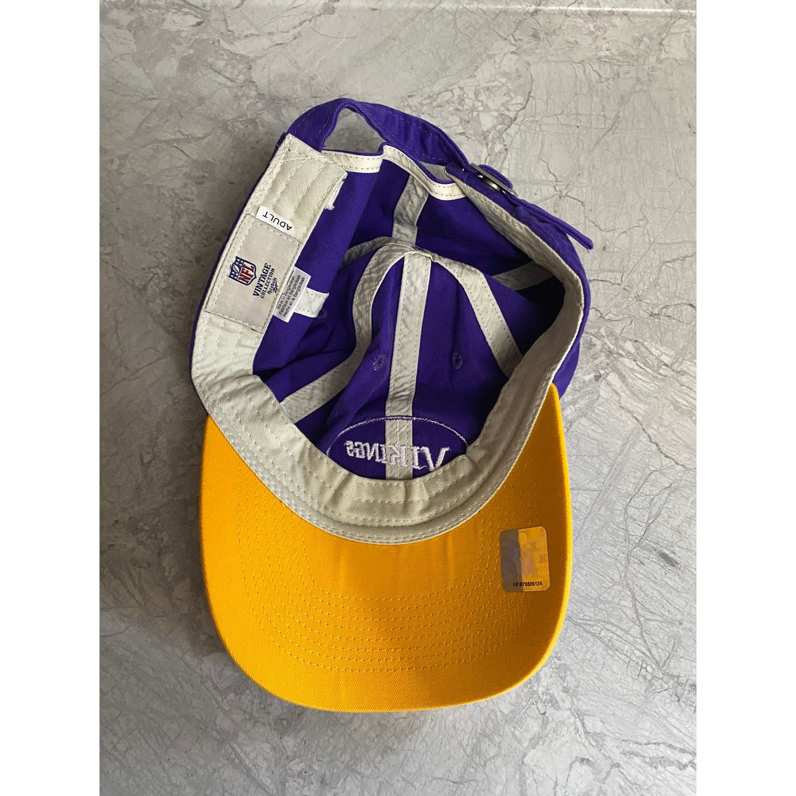Reebok Minnesota Vikings Strapback Adjustable Baseball Hat Size ONE SIZE - 8 Thumbnail