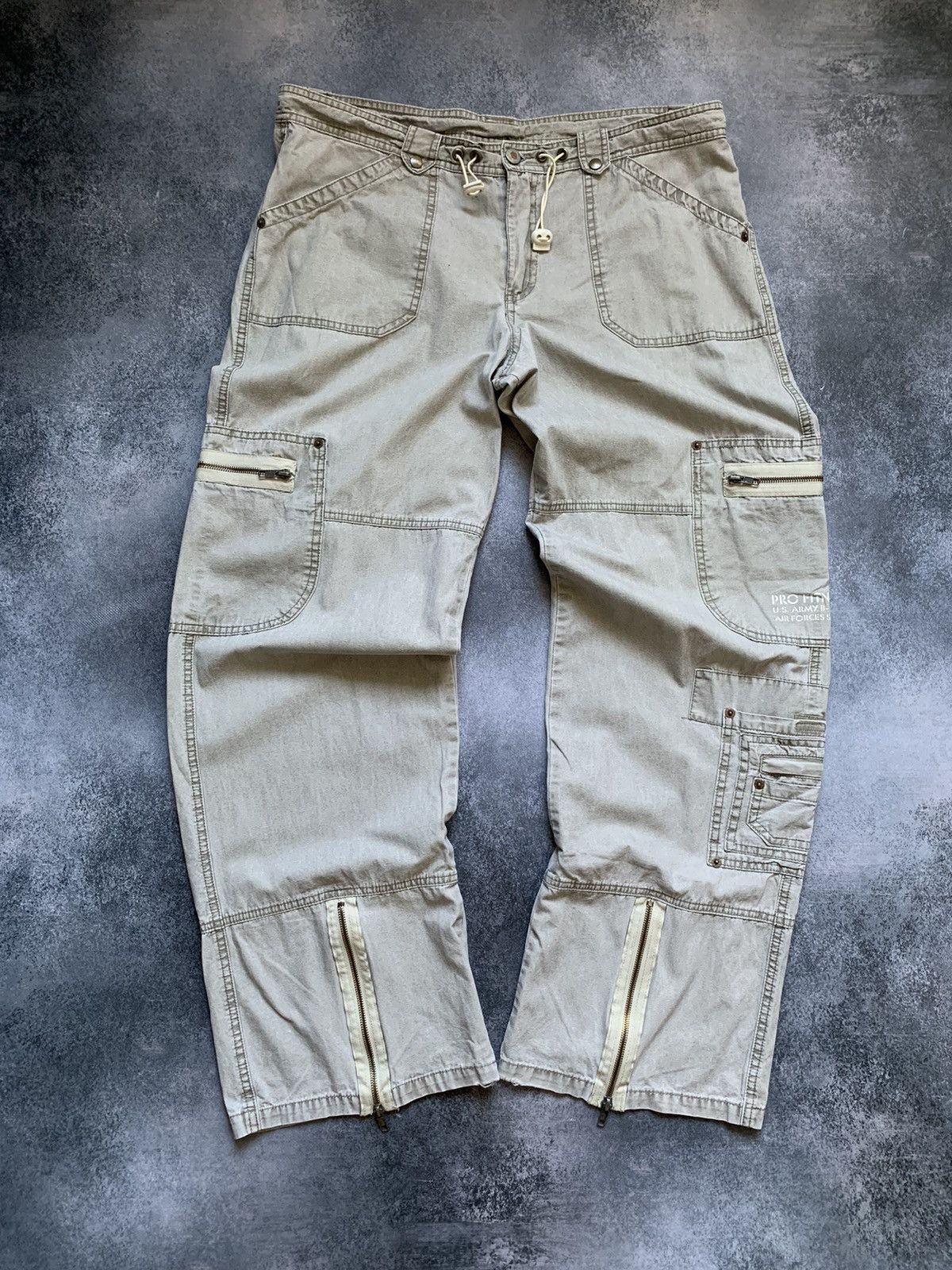 Hysteric Glamour Vintage Balenciaga Junya Watanabe Style Cargo Washed Jeans Size US 34 / EU 50 - 8 Thumbnail