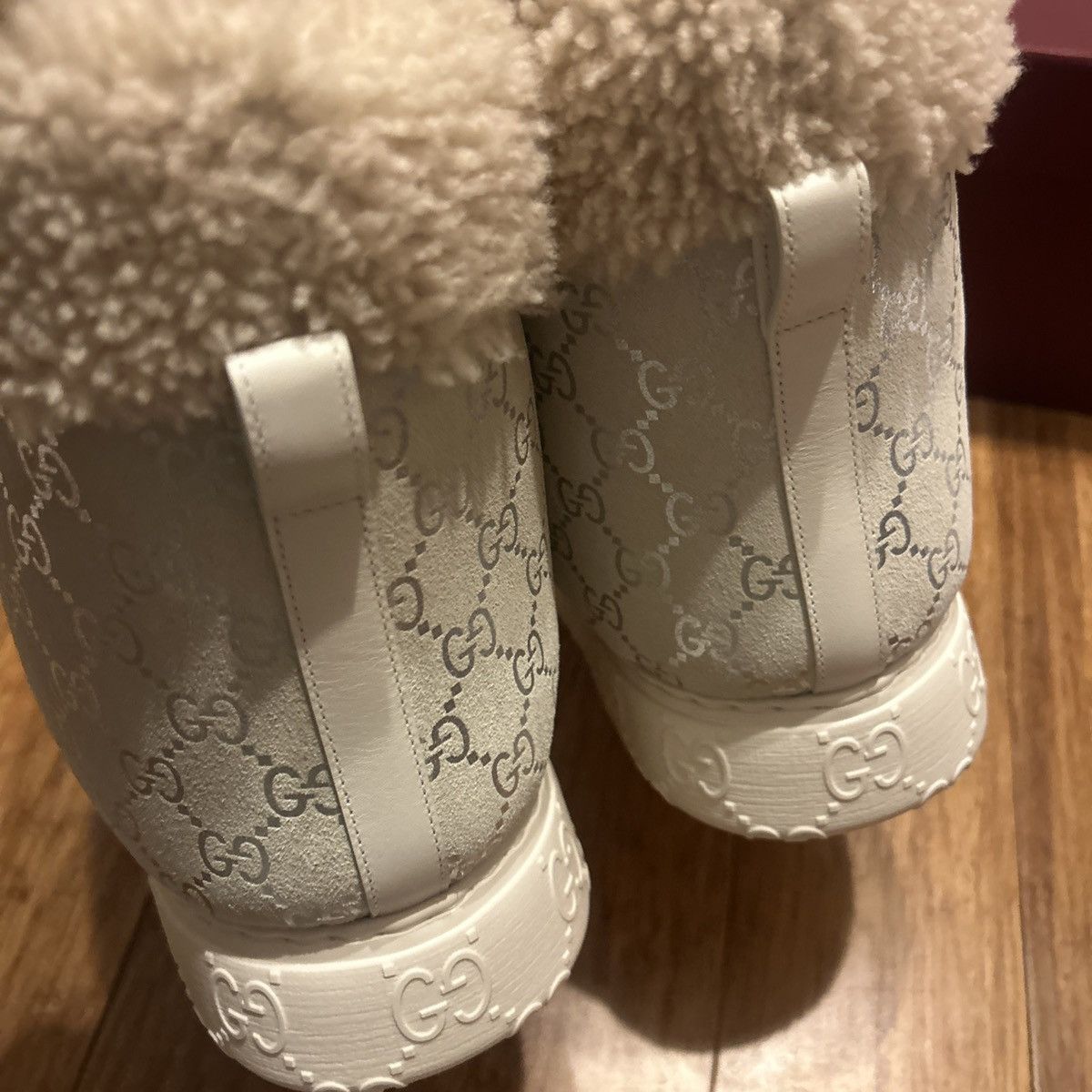 Gucci Gucci Shorts Snow Boots with Merino Trim Silver Size US 8.5 / IT 38.5 - 6 Thumbnail