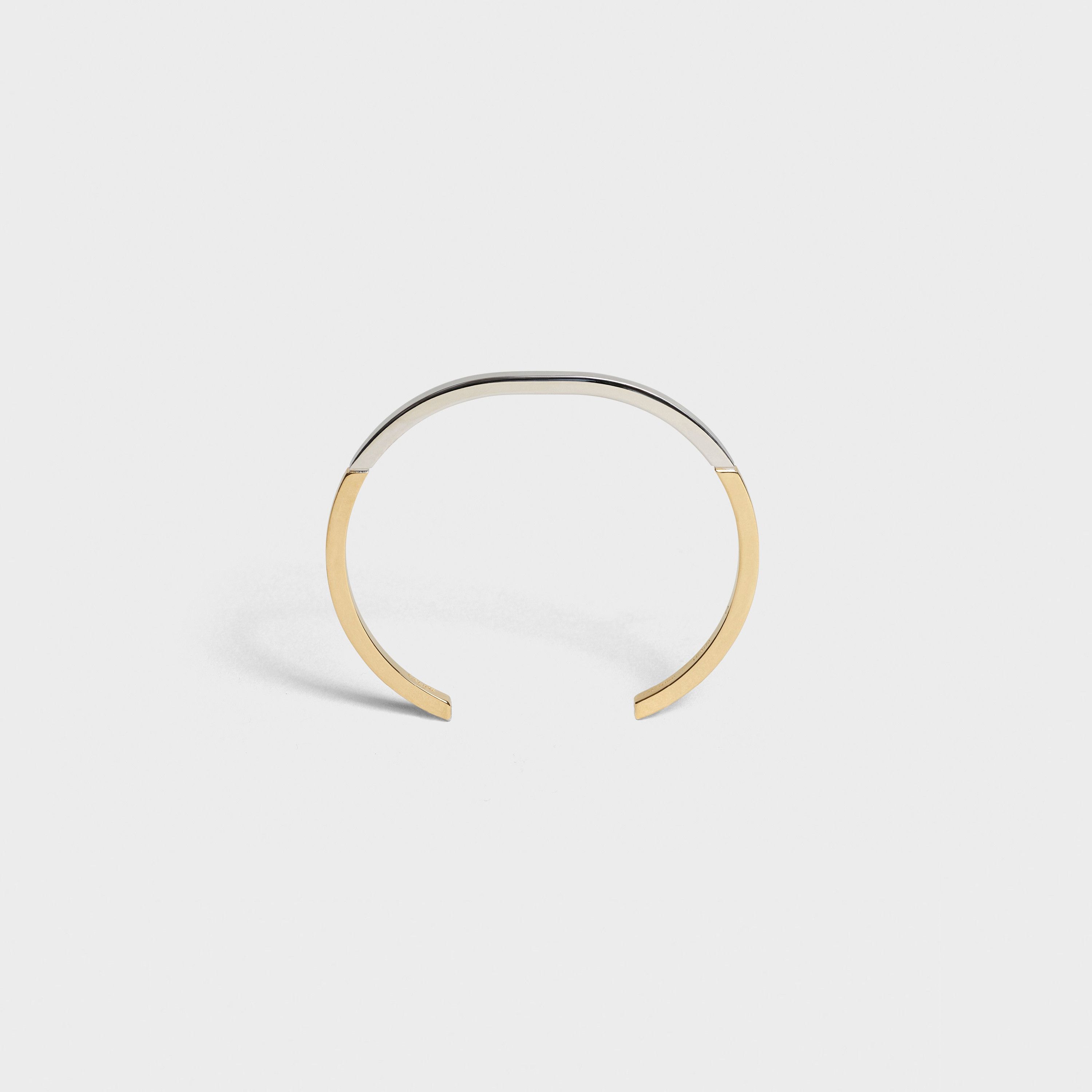 Celine o1loc1c1124 Size:OS / Simple Forms Bracelet in Silver/Golden Size ONE SIZE - 1 Thumbnail