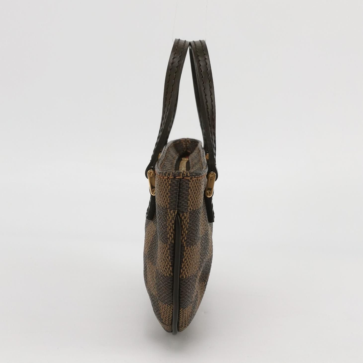 Louis Vuitton (LV) Manosque leather checkerboard handbag -y