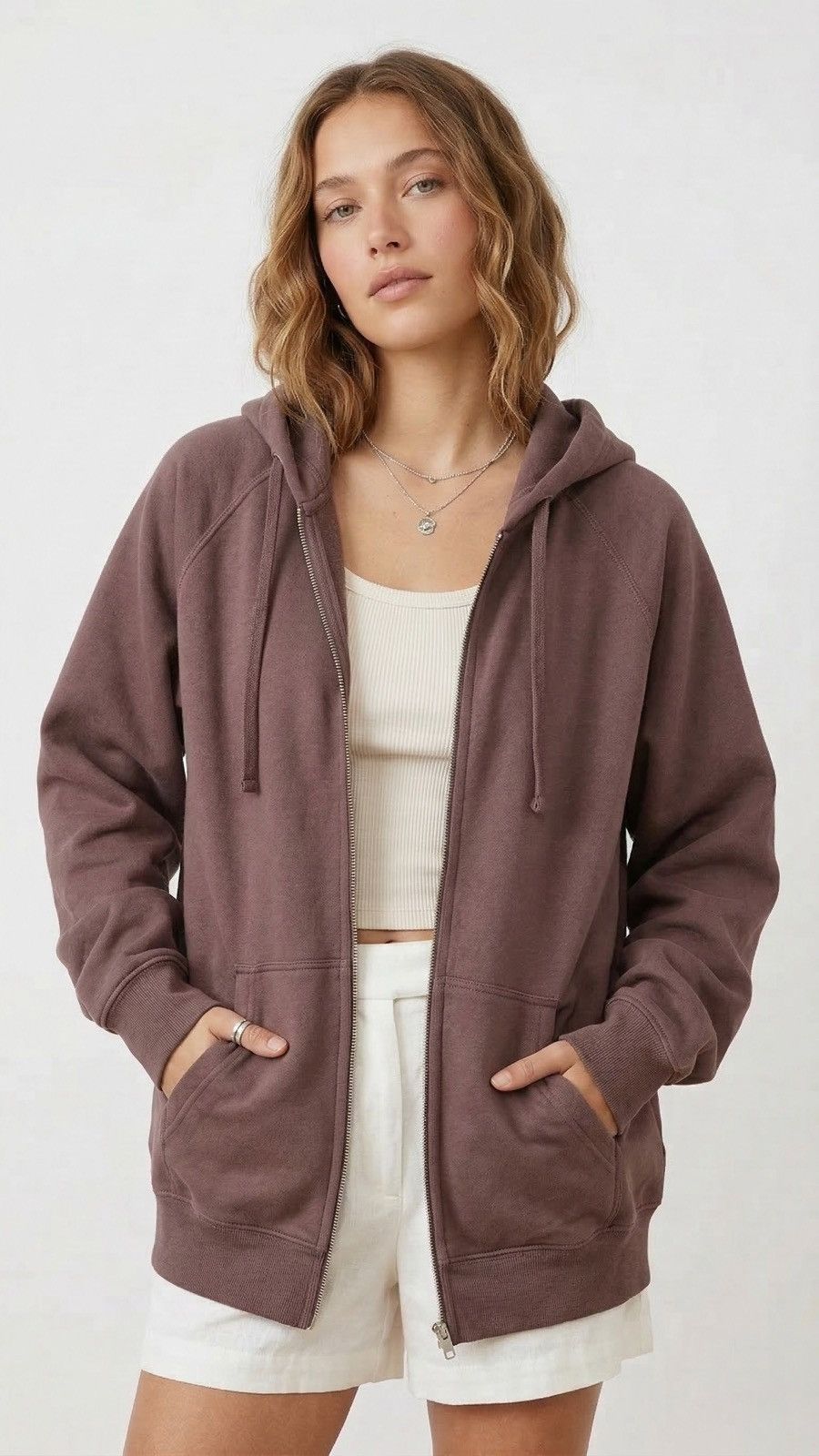 Other The "Cloud-Soft" Oversized Zip Hoodie in Espresso Size M / US 6-8 / IT 42-44 - 1 Thumbnail