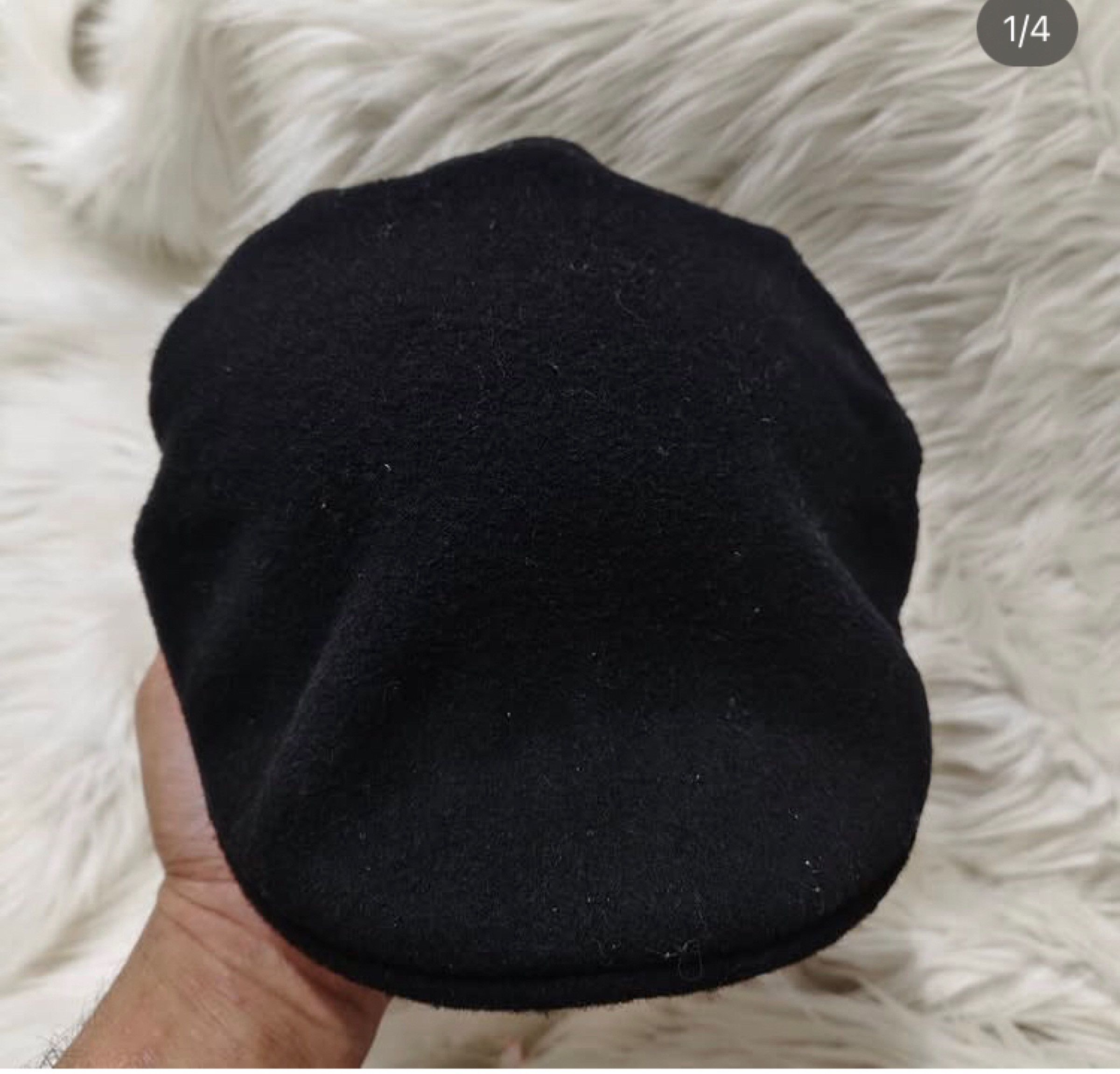 Kangol × Vintage Vintage Kangol Wool Flatcap Black Flatcap newsboy cap Size L Size ONE SIZE - 11 Thumbnail