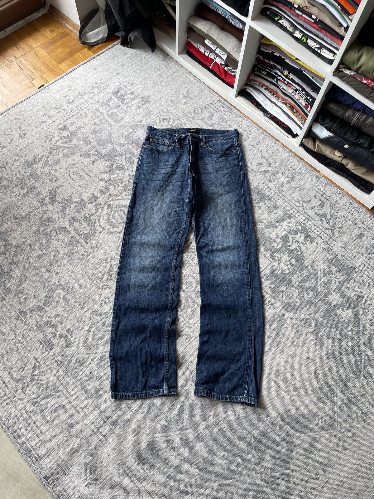 Japanese Brand × Levi's Vintage Levis Flared Jeans Mud Washed Faded Distressed Y2K Size US 32 / EU 48 - 2 Thumbnail