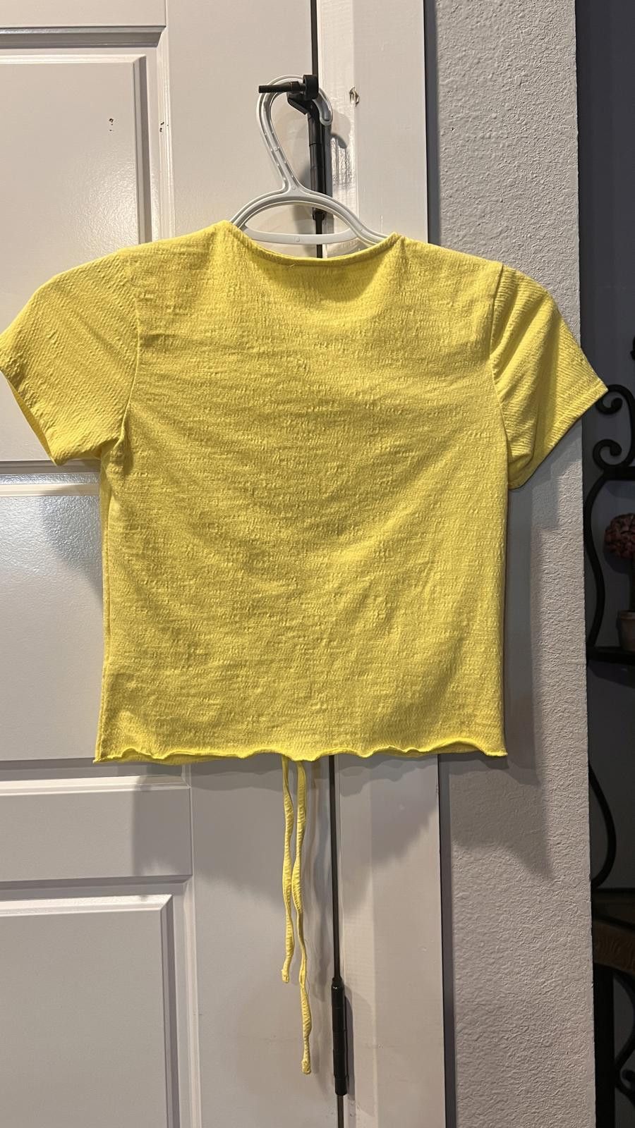 Other Stylish Yellow Ruched Tee Shirt Size S / US 4 / IT 40 - 2 Thumbnail