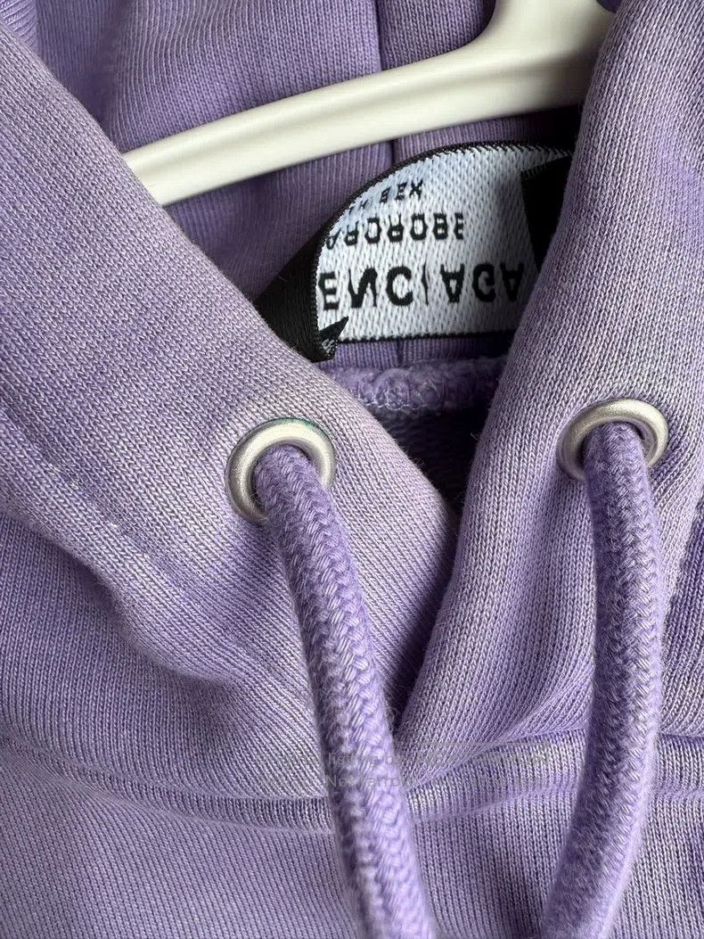 Other Balenciaga Eggplant Purple Coke Embroidered Hoodie Size US L / EU 52-54 / 3 - 6 Thumbnail