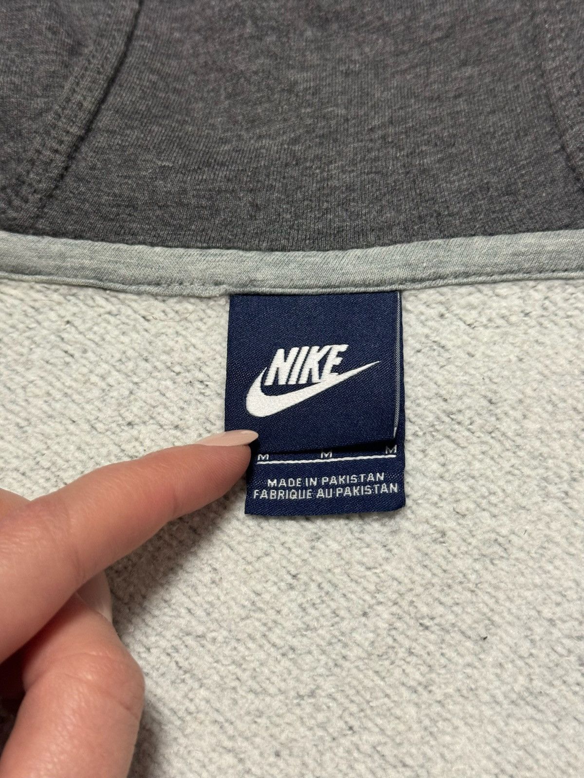 Nike × Vintage Vintage Nike Hoodie Zip Mini Swoosh Japanese Y2K 90s Size US M / EU 48-50 / 2 - 10 Thumbnail