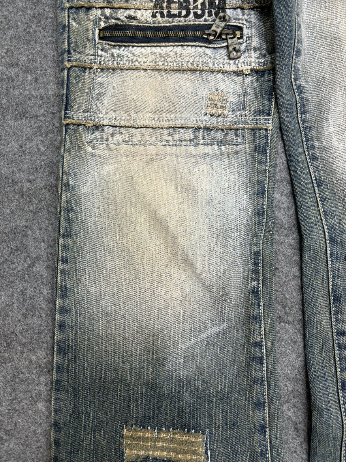 Japanese Brand 🔥FLARE🔥BERNINGS SHO Japan Punk Designer Junya Denim F546 Size US 30 / EU 46 - 6 Thumbnail