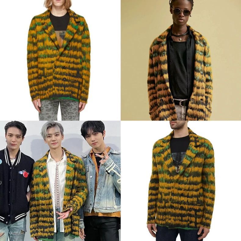 Saint Laurent Paris Saint Laurent Paris Saint Laurent Striped Knit Cardigan Sw Size US M / EU 48-50 / 2 - 9 Thumbnail