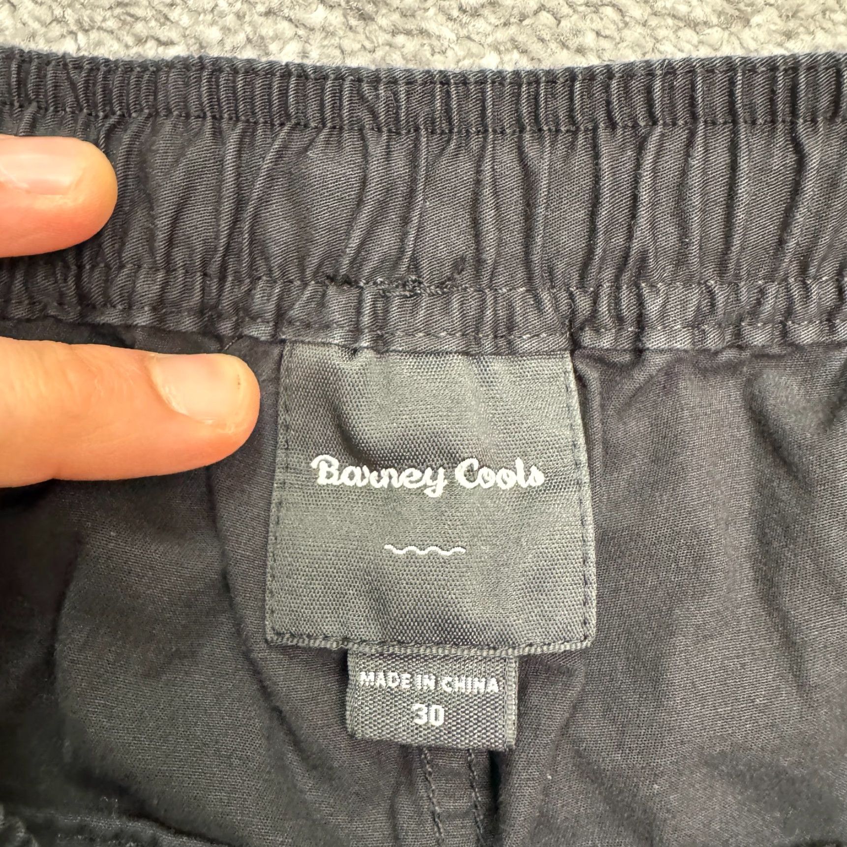 Barney Cools VINTAGE Barney Cools Jogger Pants Men 30 Black Cotton Spandex Tapered Leg Casual Sportswear Size US 30 / EU 46 - 6 Thumbnail