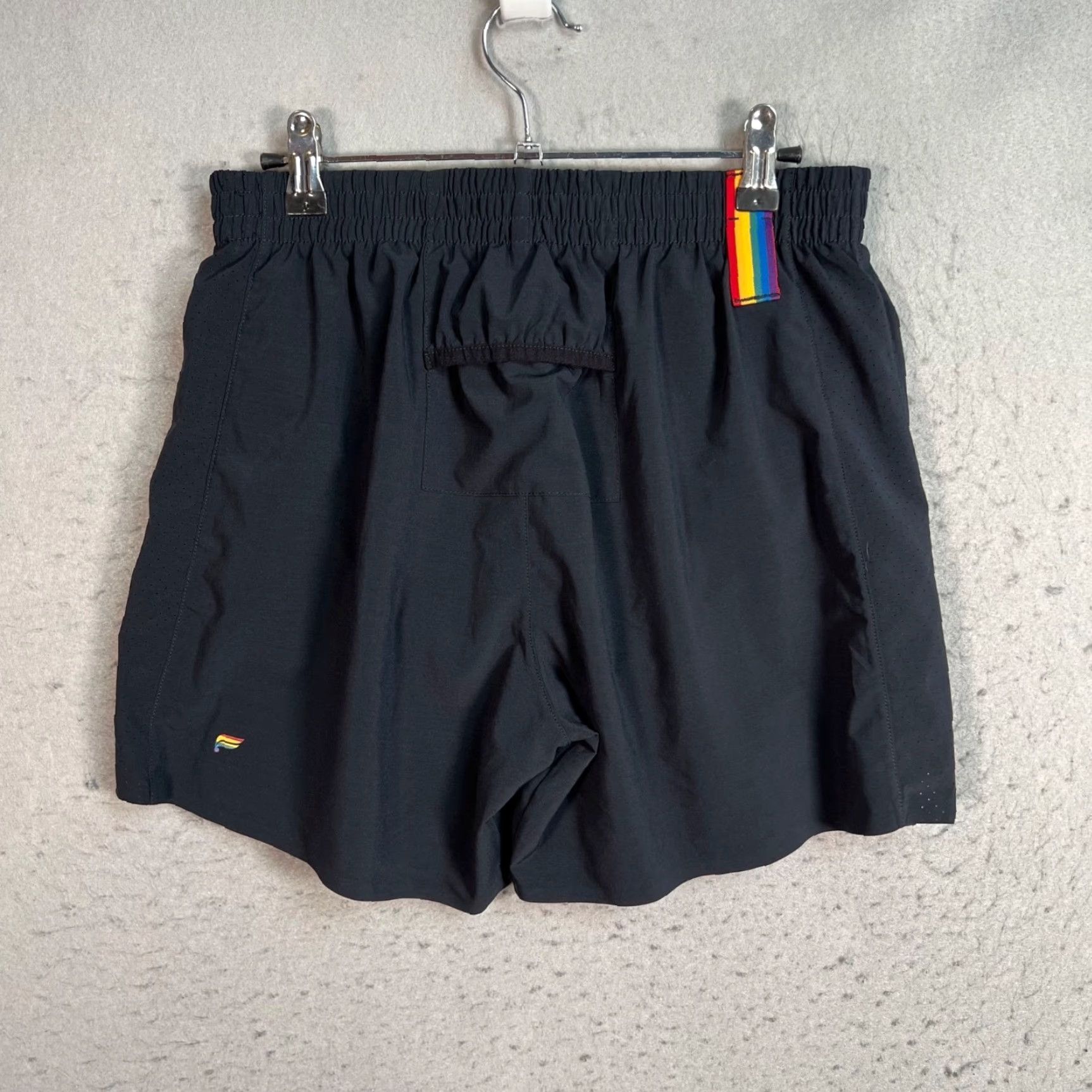 Fabletics Fabletics Womens Size Medium Black Rainbow Athletic Shorts Running Gym Womens Size 32" / US 10 / IT 46 - 2 Thumbnail