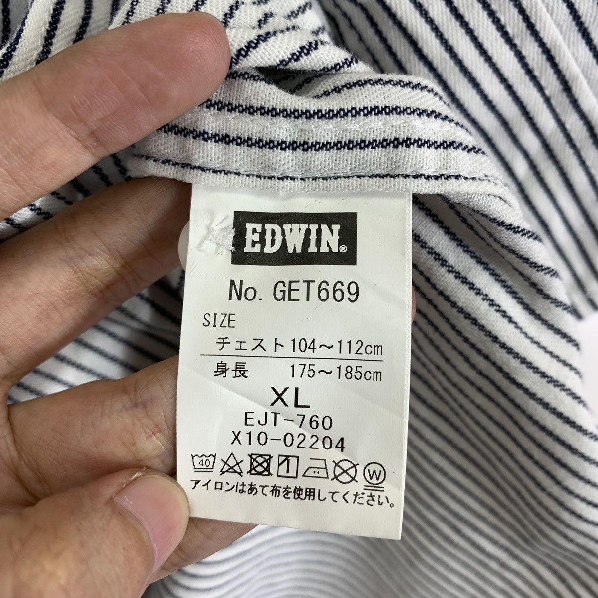 Edwin Vintage Edwin Short Sleeve Button Up Shirt Size US XL / EU 56 / 4 - 8 Thumbnail
