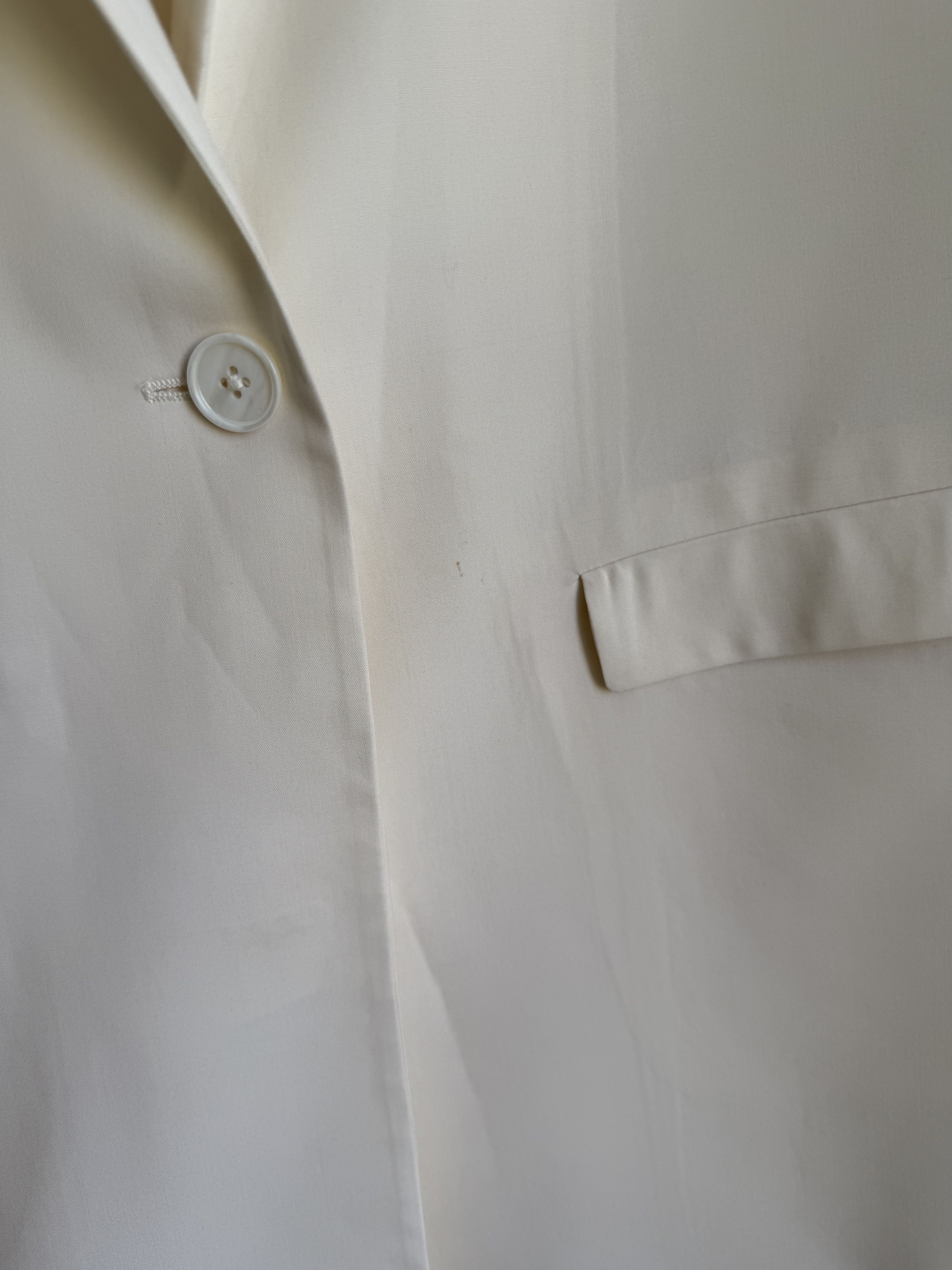 Jil Sander Jil Sander long wool blazer cream white Size S / US 4 / IT 40 - 7 Thumbnail