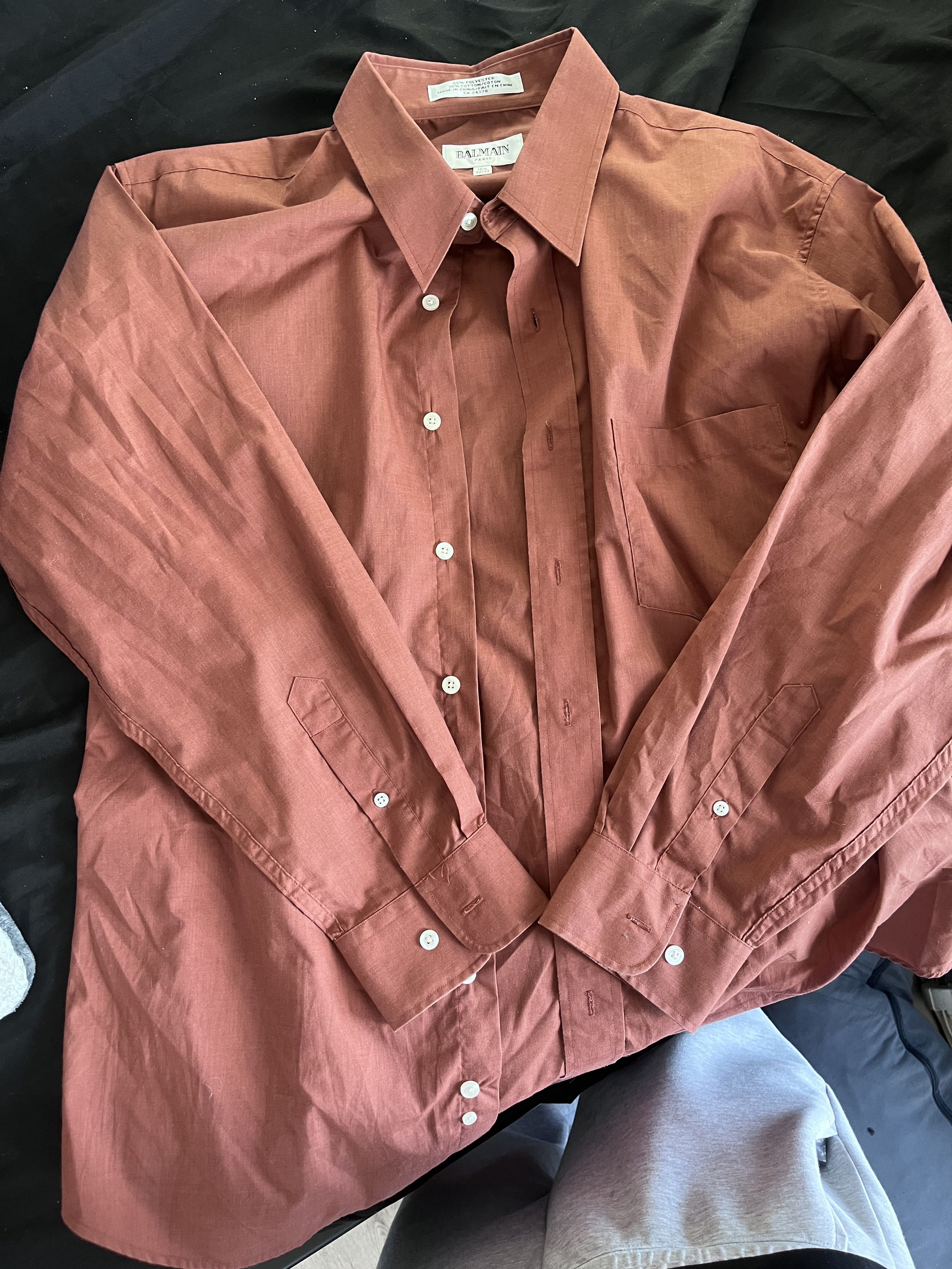 Balmain Vintage Balmain Button up - Dress Shirt Size US L / EU 52-54 / 3 - 2 Thumbnail