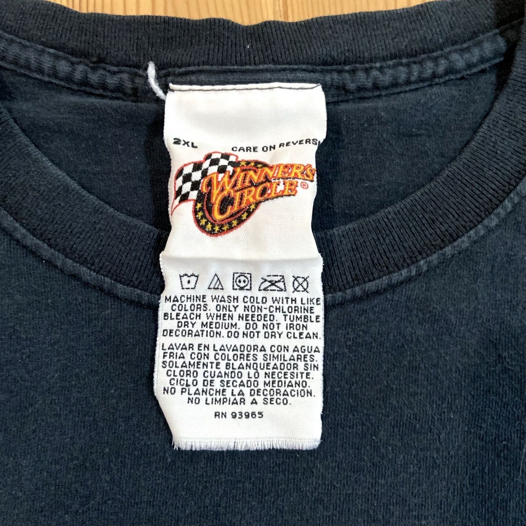 Vintage VINTAGE Dale Earnhardt Winner's Circle T-Shirt Men Sz XXL Black 1990s Nascar Winston Cup Championships Graphic Print Front Back Sleeve Mens Two-Sided Size US XXL / EU 58 / 5 - 3 Thumbnail