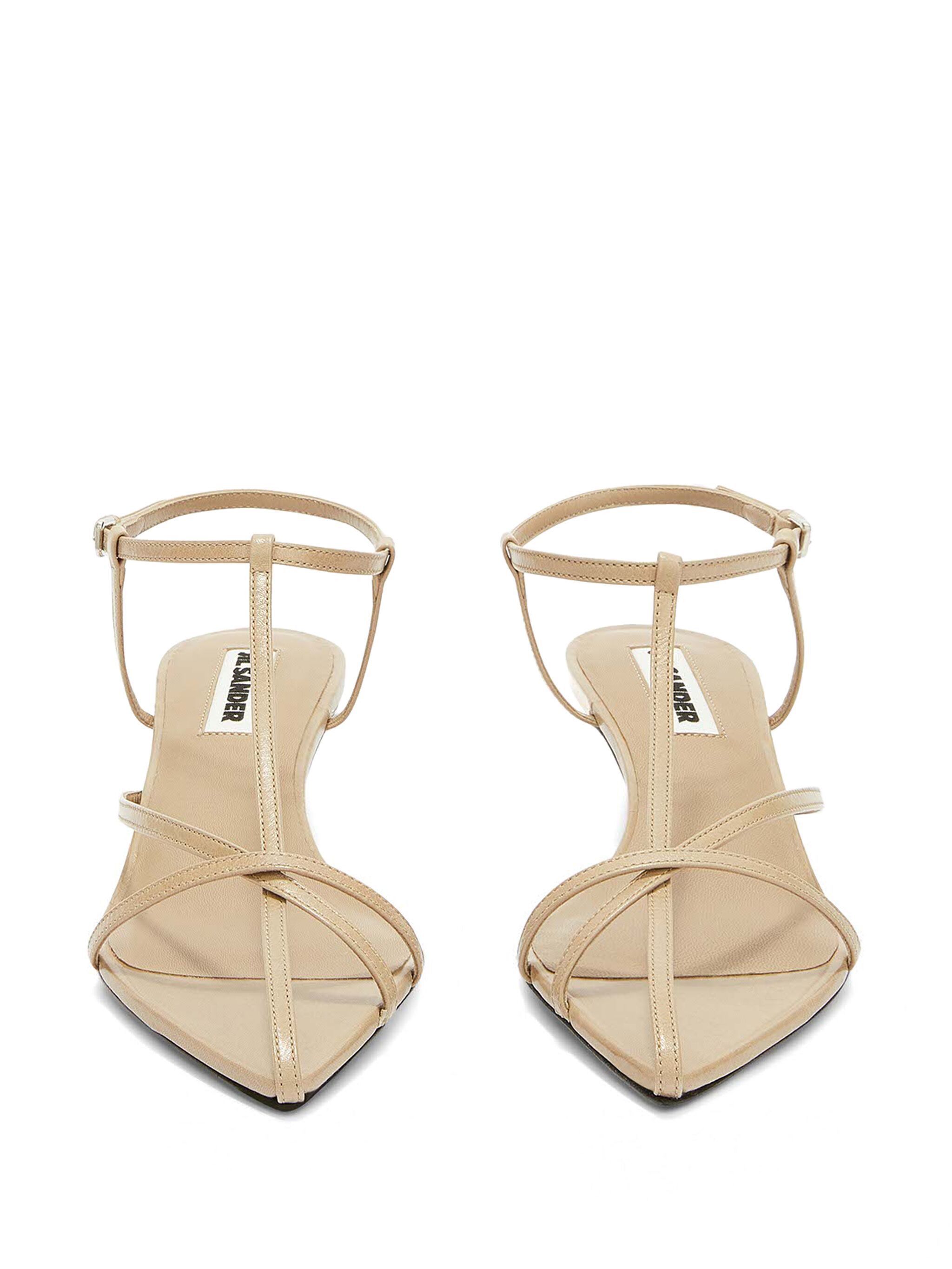 Jil Sander o1s22i1n0125 High-Heeled Sandals in Beige Size US 11 / IT 41 - 4 Thumbnail