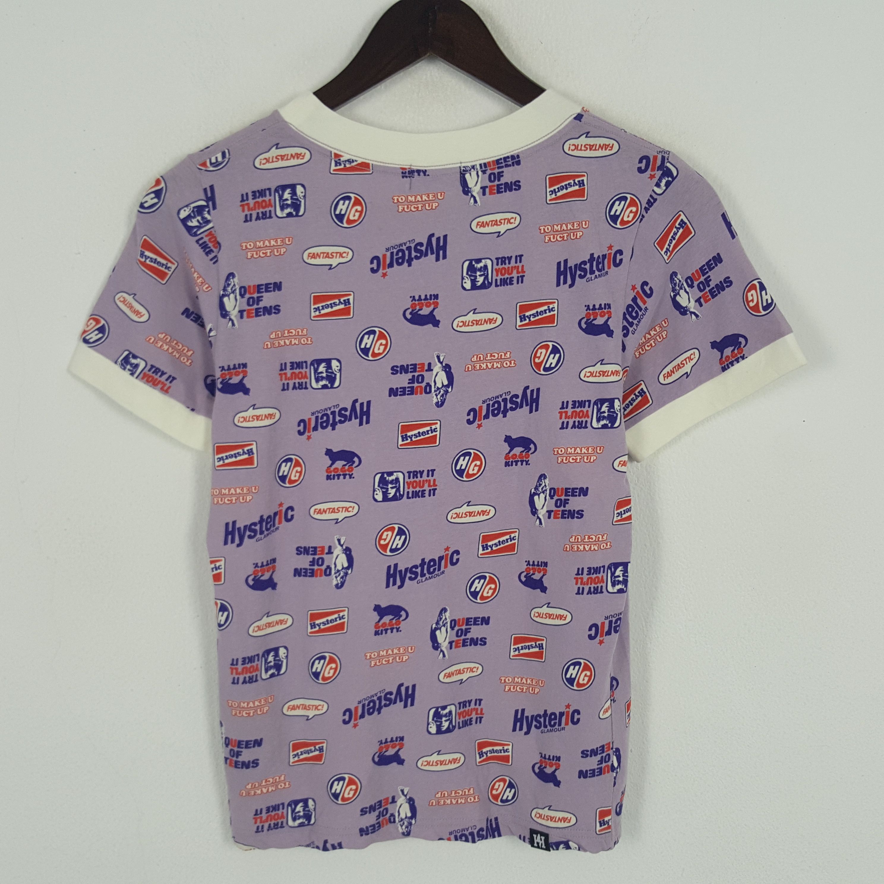 Hysteric Glamour × Japanese Brand × Vintage Vintage Hysteric Glamour Fullprinted Tshirt Size US XS / EU 42 / 0 - 2 Thumbnail