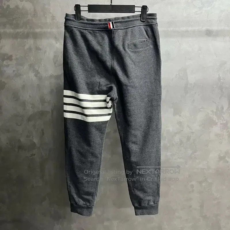 Thom Browne Thom Browne Dark Gray Cotton Jogger Pants . Size 23" - 5 Thumbnail