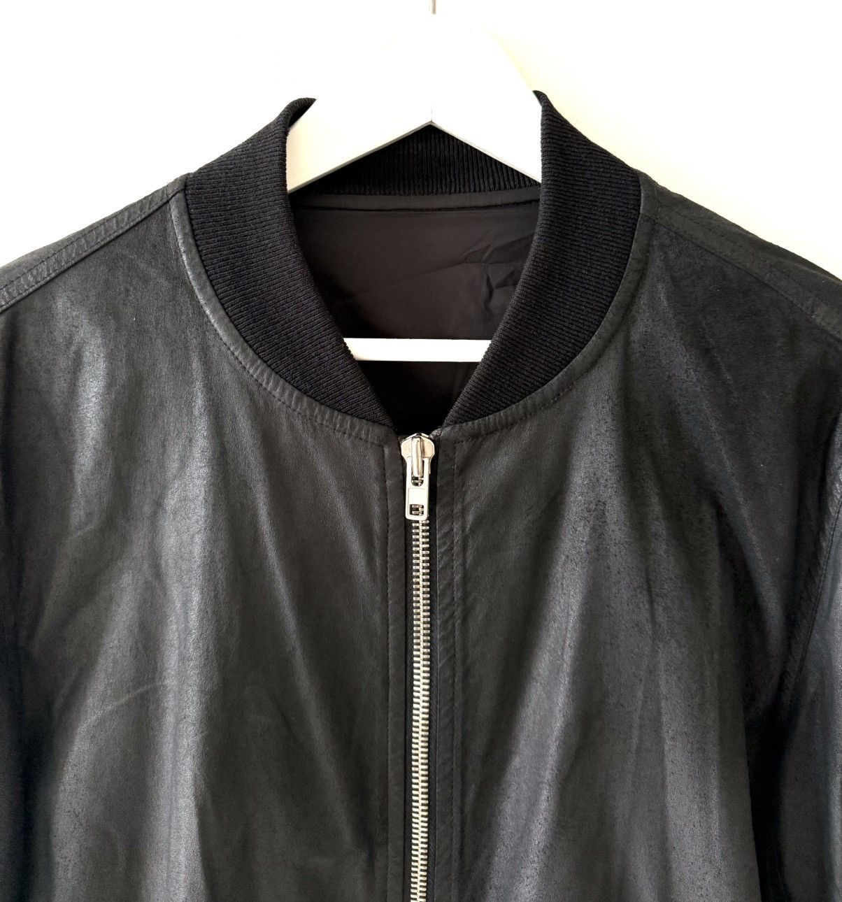 Rick Owens Rick Owens « Bomber Leather Jacket » Size US M / EU 48-50 / 2 - 2 Thumbnail