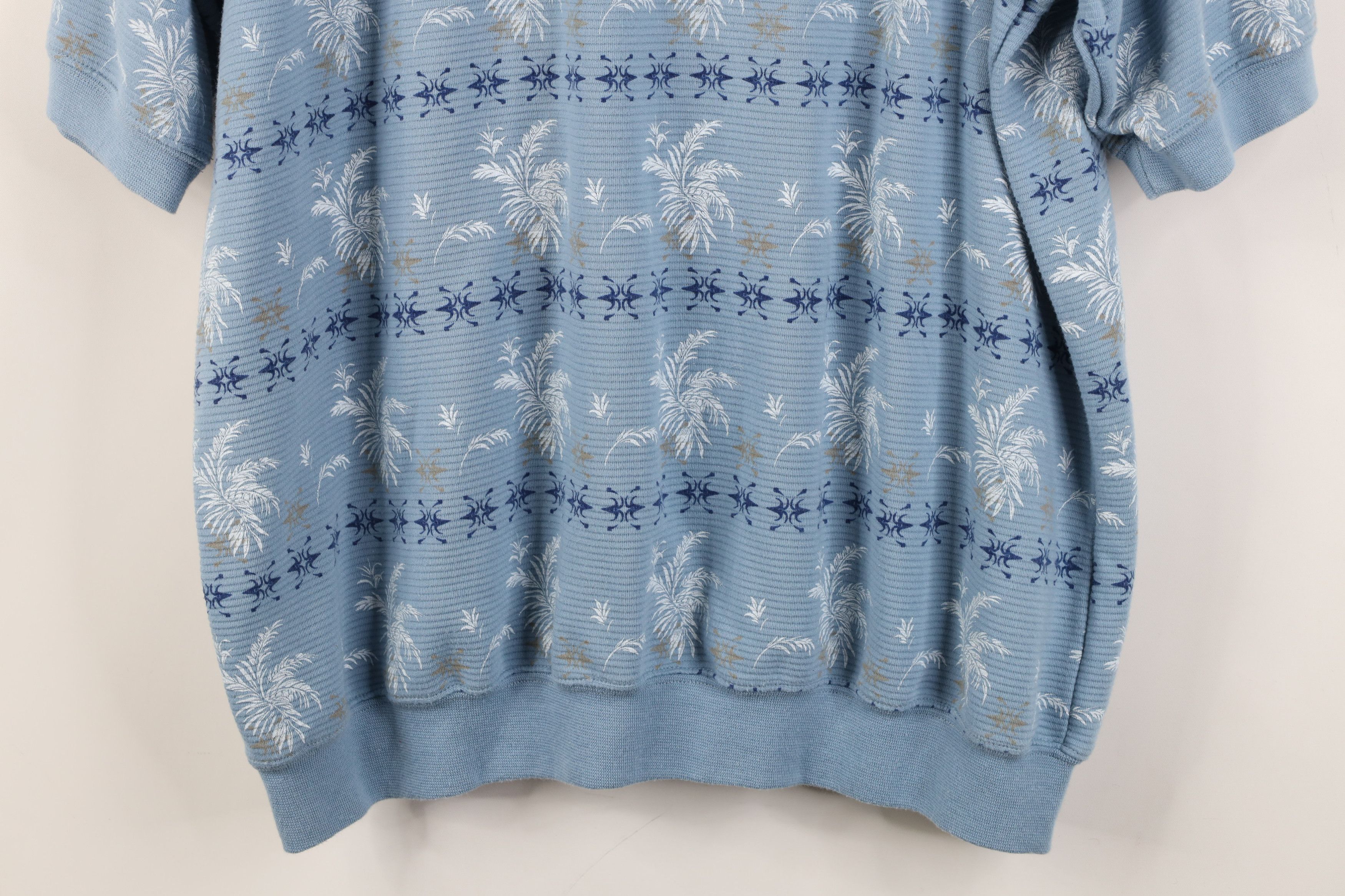Vintage Vintage 90s Streetwear Geometric Leaf Pullover Polo Shirt Size US L / EU 52-54 / 3 - 12 Thumbnail