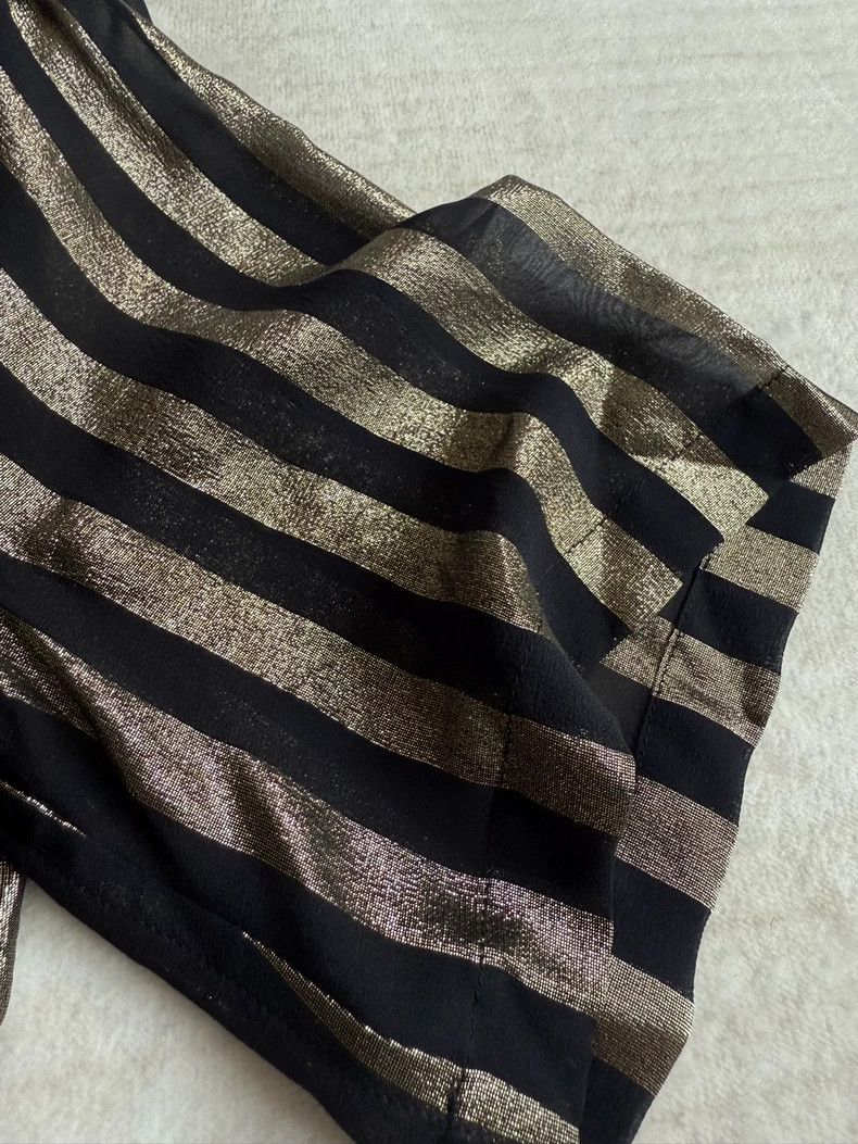 Saint Laurent Paris Saint Laurent Paris size 39 Gold gauze transparent thin po Size US M / EU 48-50 / 2 - 9 Thumbnail
