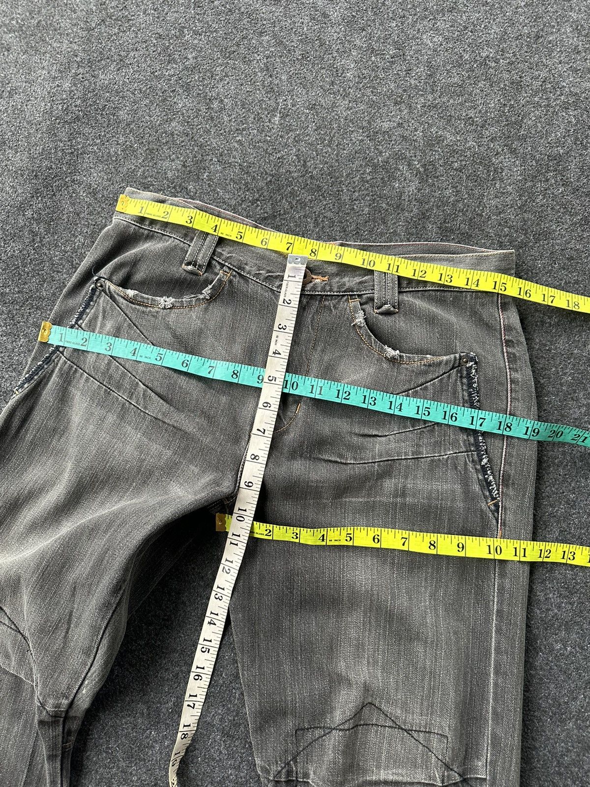 Beauty Beast × If Six Was Nine × Japanese Brand Vintage Free Gate Grey Denim D255 Size US 30 / EU 46 - 9 Thumbnail