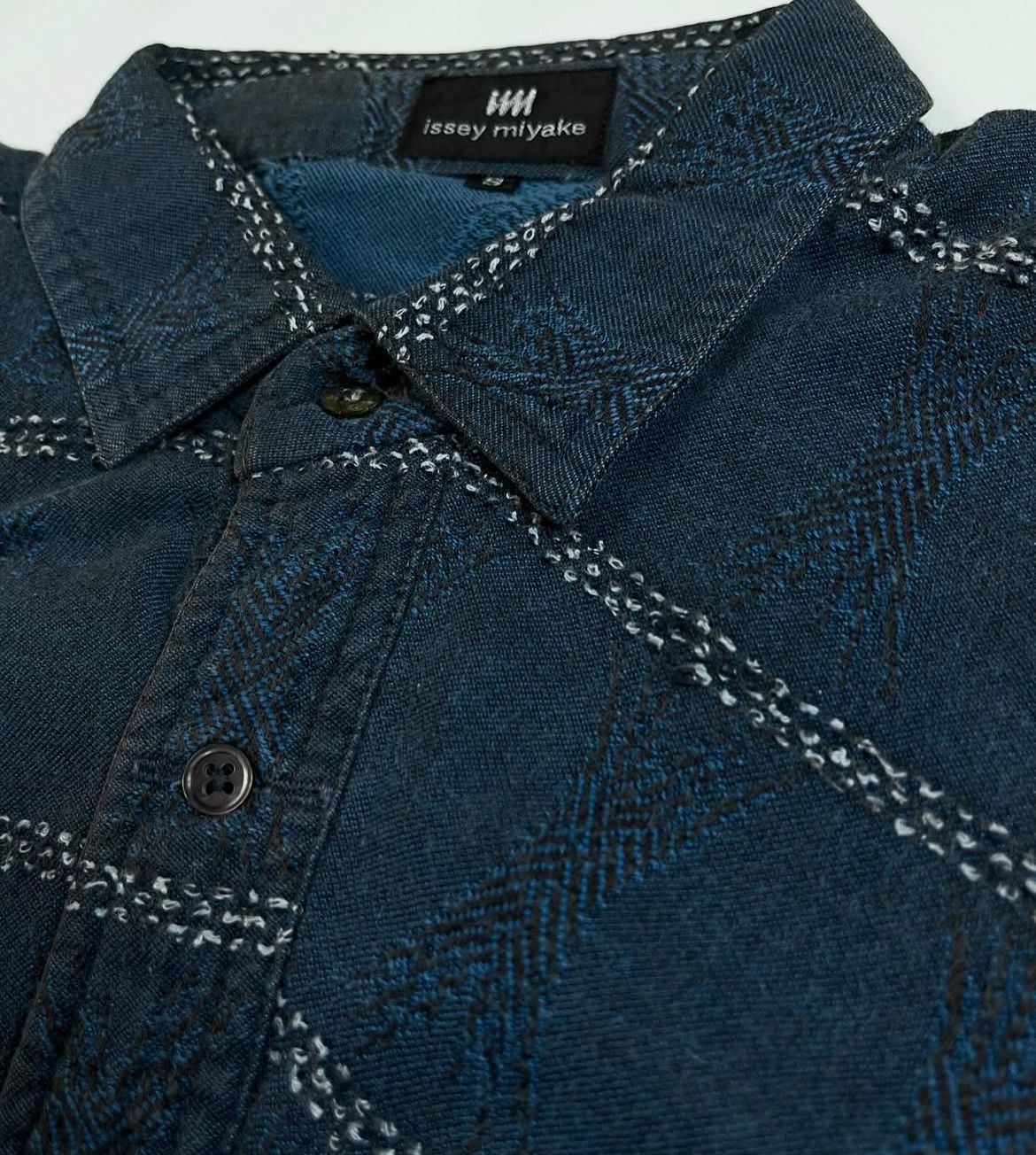 Issey Miyake 90s Issey Miyake IM Jacquard Pattern Shirt Size US M / EU 48-50 / 2 - 5 Thumbnail