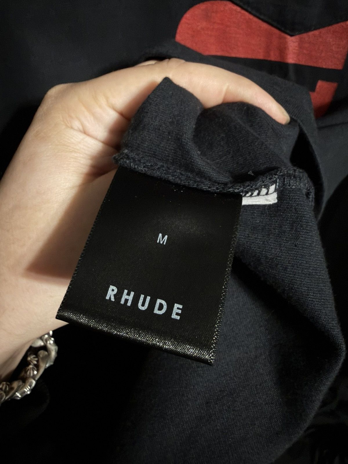 Rhude Pocket Logo Tshirt in Vintage Black/Red Size US M / EU 48-50 / 2 - 4 Thumbnail