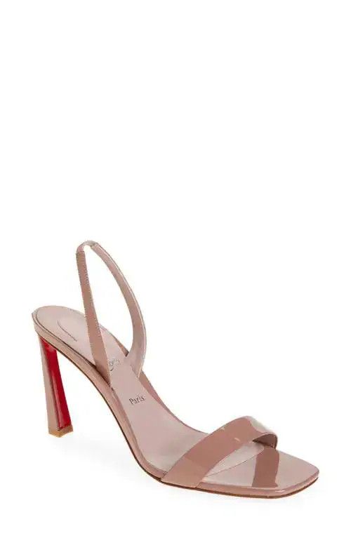 Christian Louboutin os11x0526 Condora Slingback Sandals in Vintage Rose Size US 8 / IT 38 - 2 Thumbnail