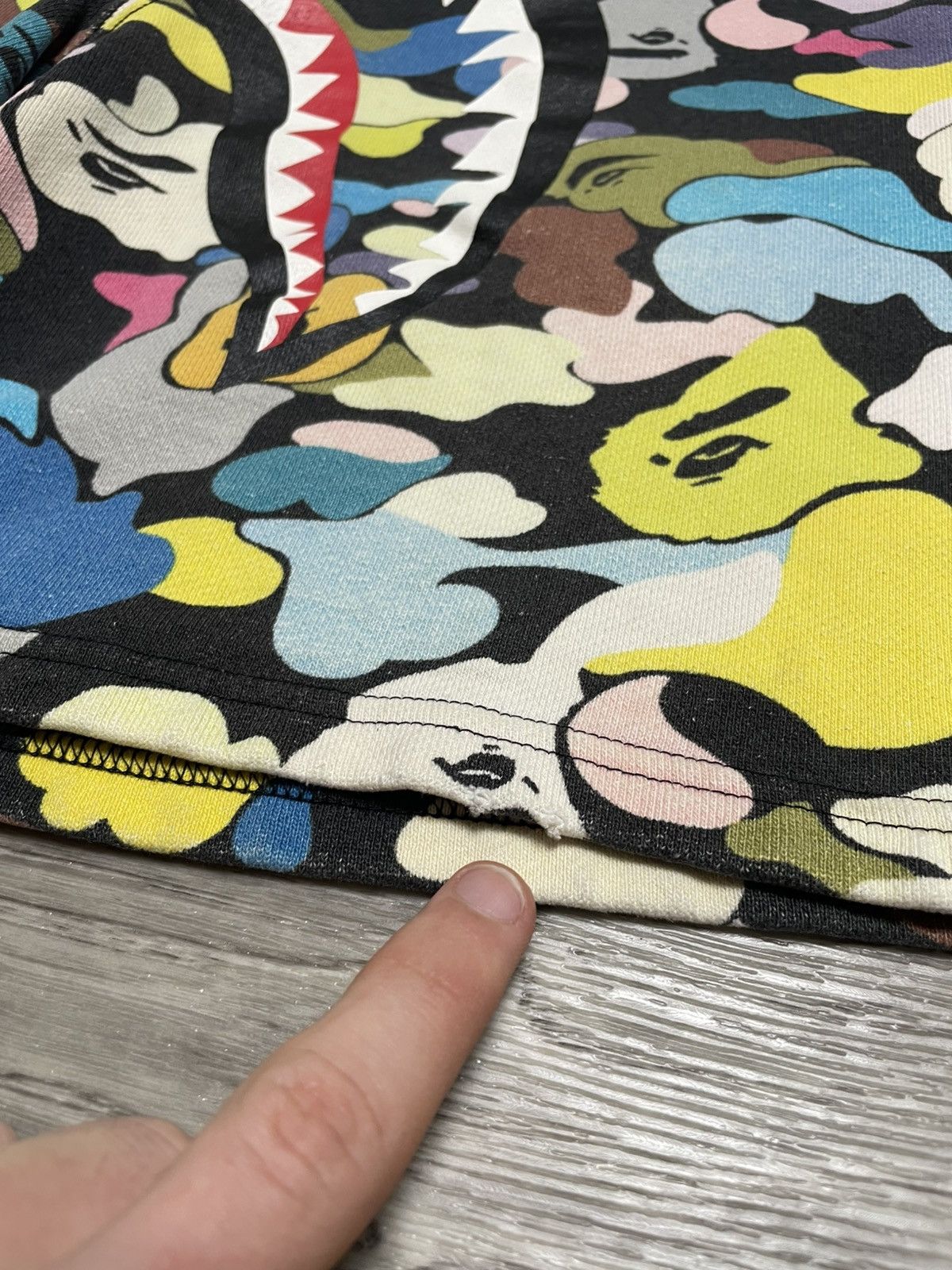 Bape Bape Multi Camo Shark Sweat Shorts SS18 Size US 30 / EU 46 - 10 Thumbnail