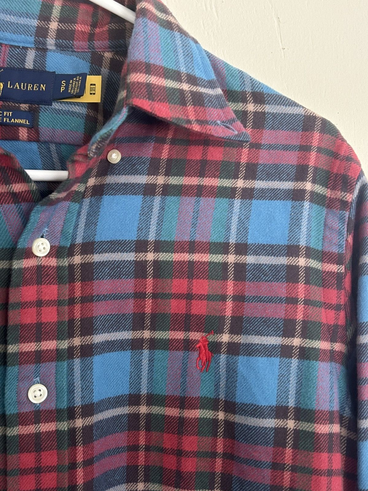 Polo Ralph Lauren Polo Ralph Lauren Red & Blue Flannel Shirt Size US S / EU 44-46 / 1 - 3 Thumbnail