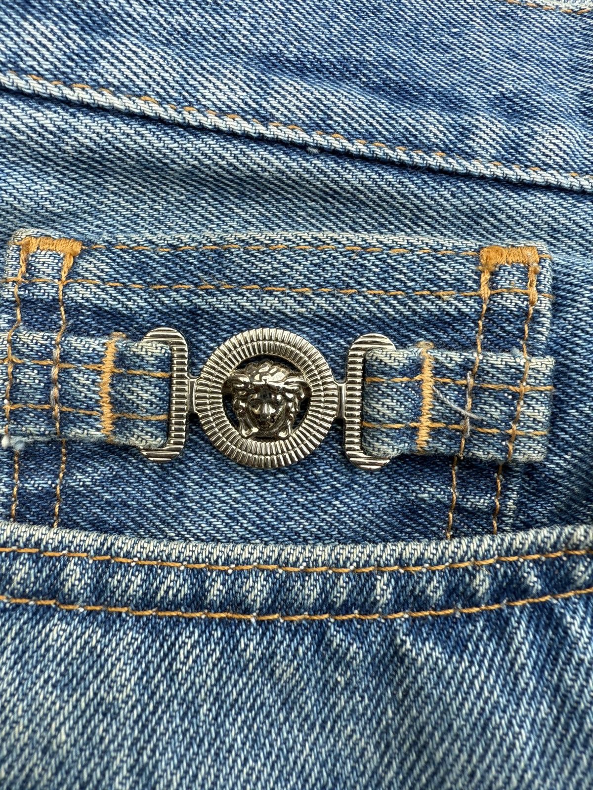 Versace Versace light blue denim Size US 31 - 2 Thumbnail