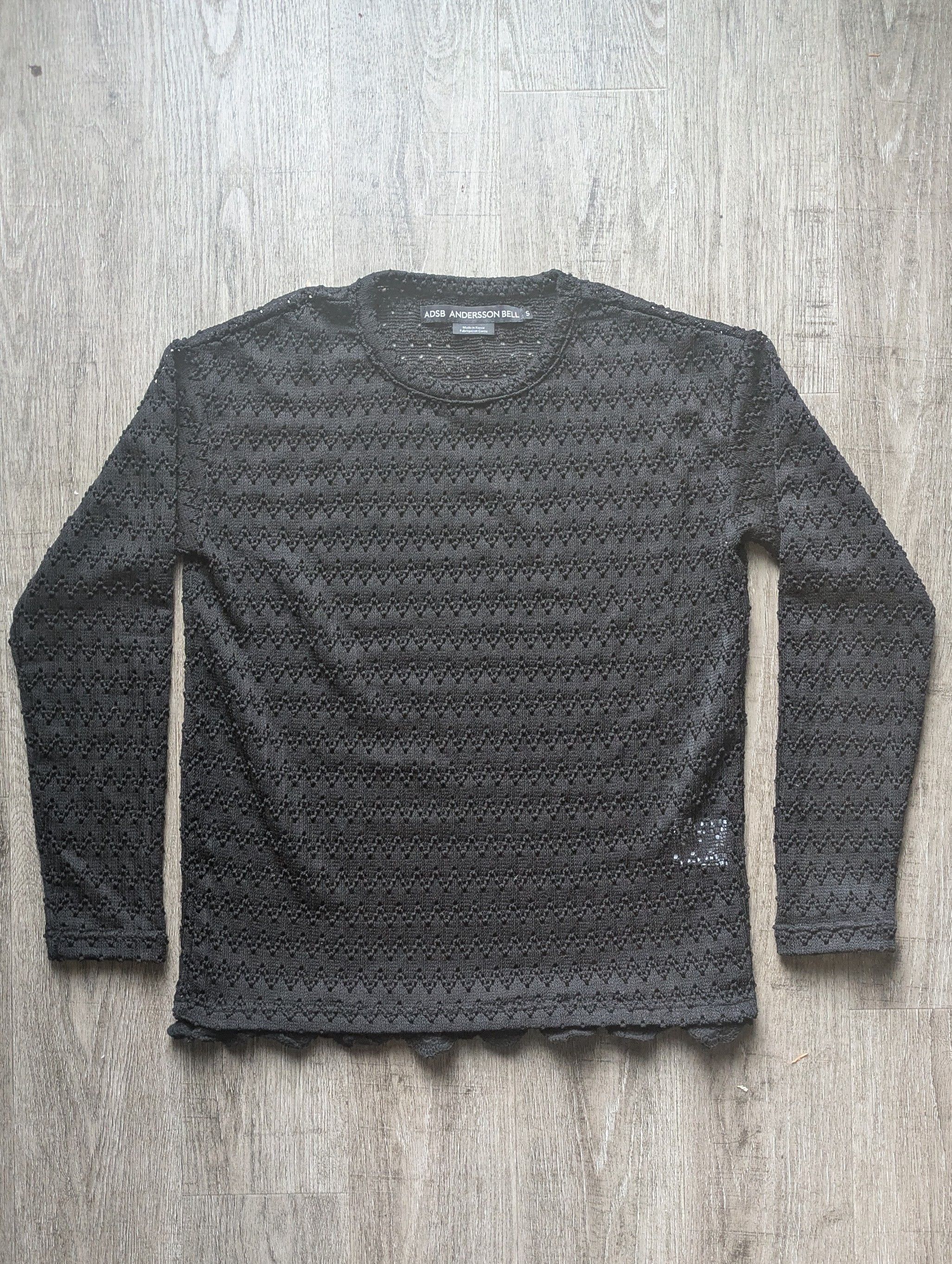 Andersson Bell Black Flower Crewneck Sweater Size US S / EU 44-46 / 1 - 4 Thumbnail