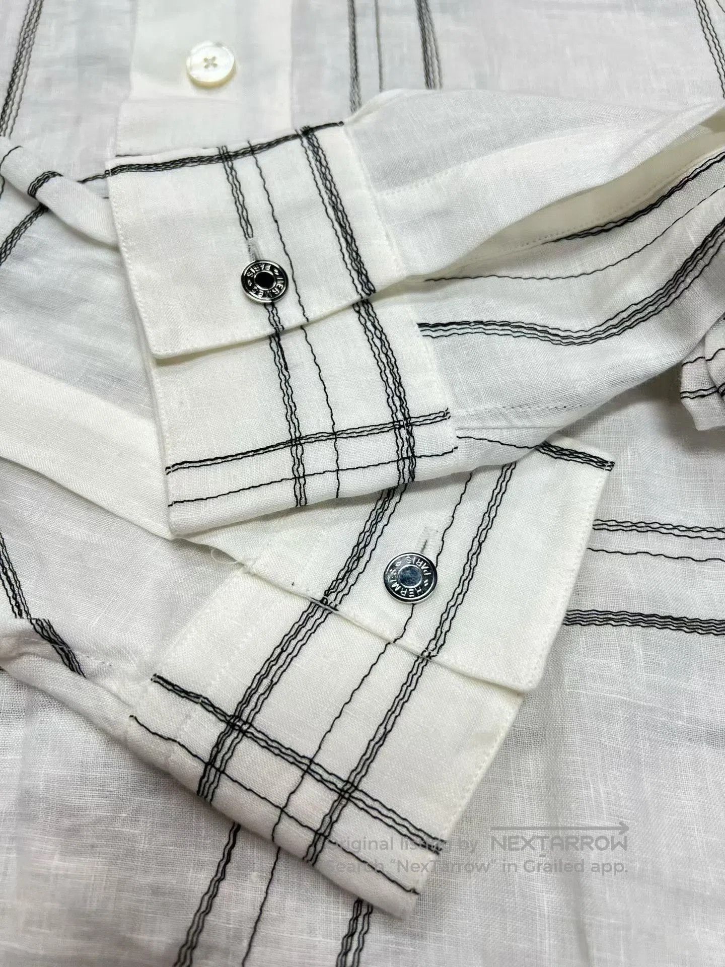 Hermes Hermes Linen Check Long. Size US XXS / EU 40 - 5 Thumbnail