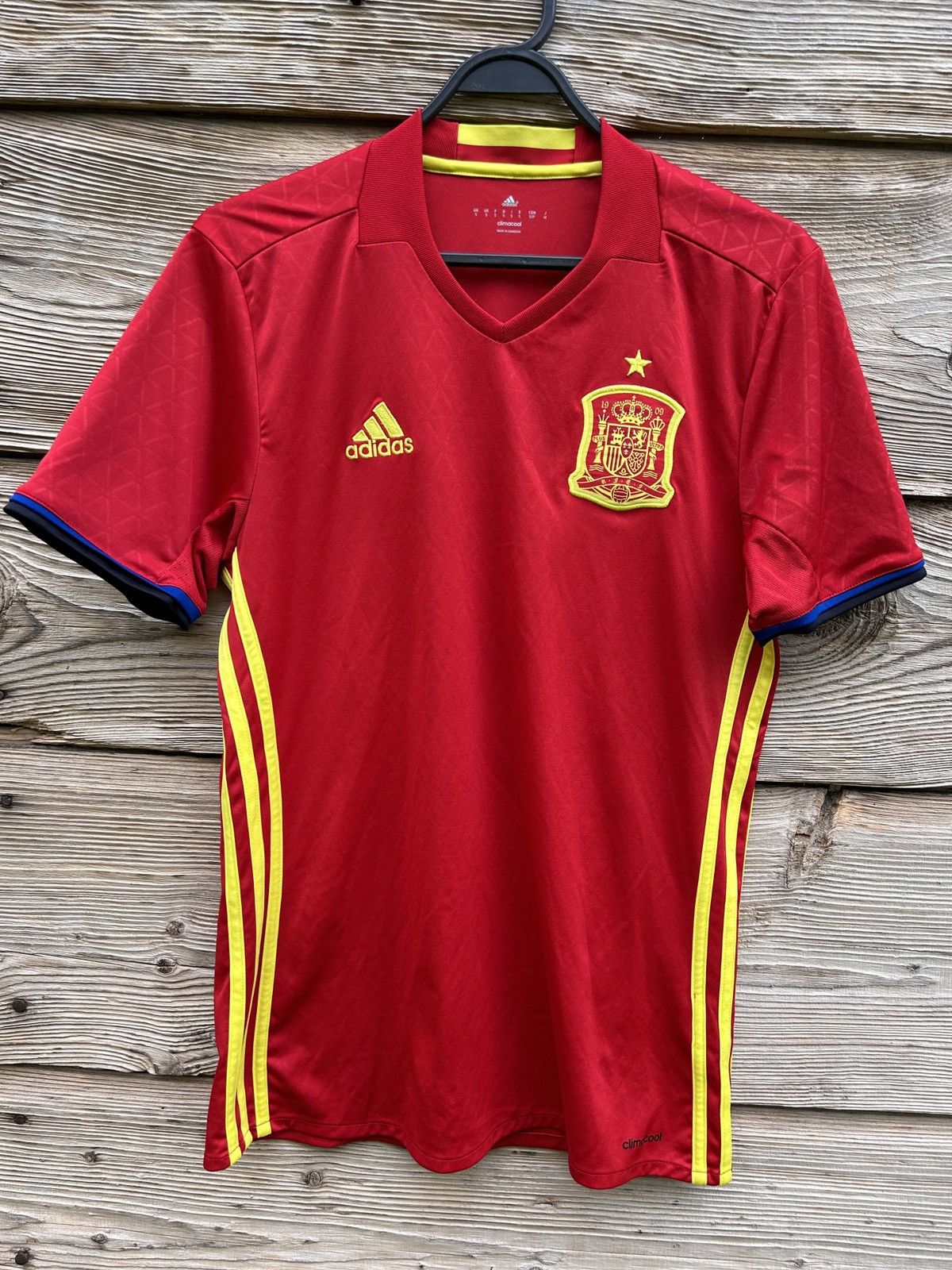 Adidas Adidas Spain National Team 2016/17 Home Kit Soccer Jersey Size US S / EU 44-46 / 1 - 1 Thumbnail
