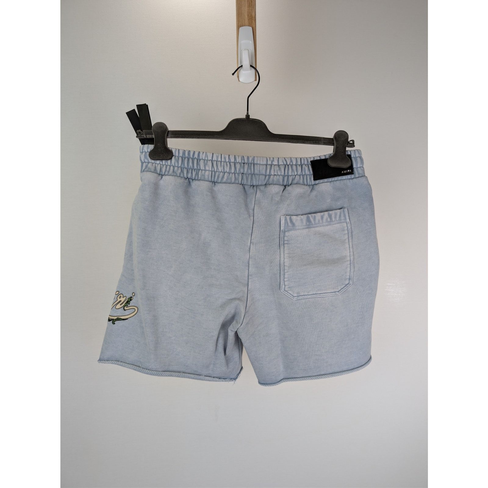 Amiri o1rshd1 Amiri Filigree Sweatshort Shorts in Ashley Blue Size US 32 / EU 48 - 10 Thumbnail