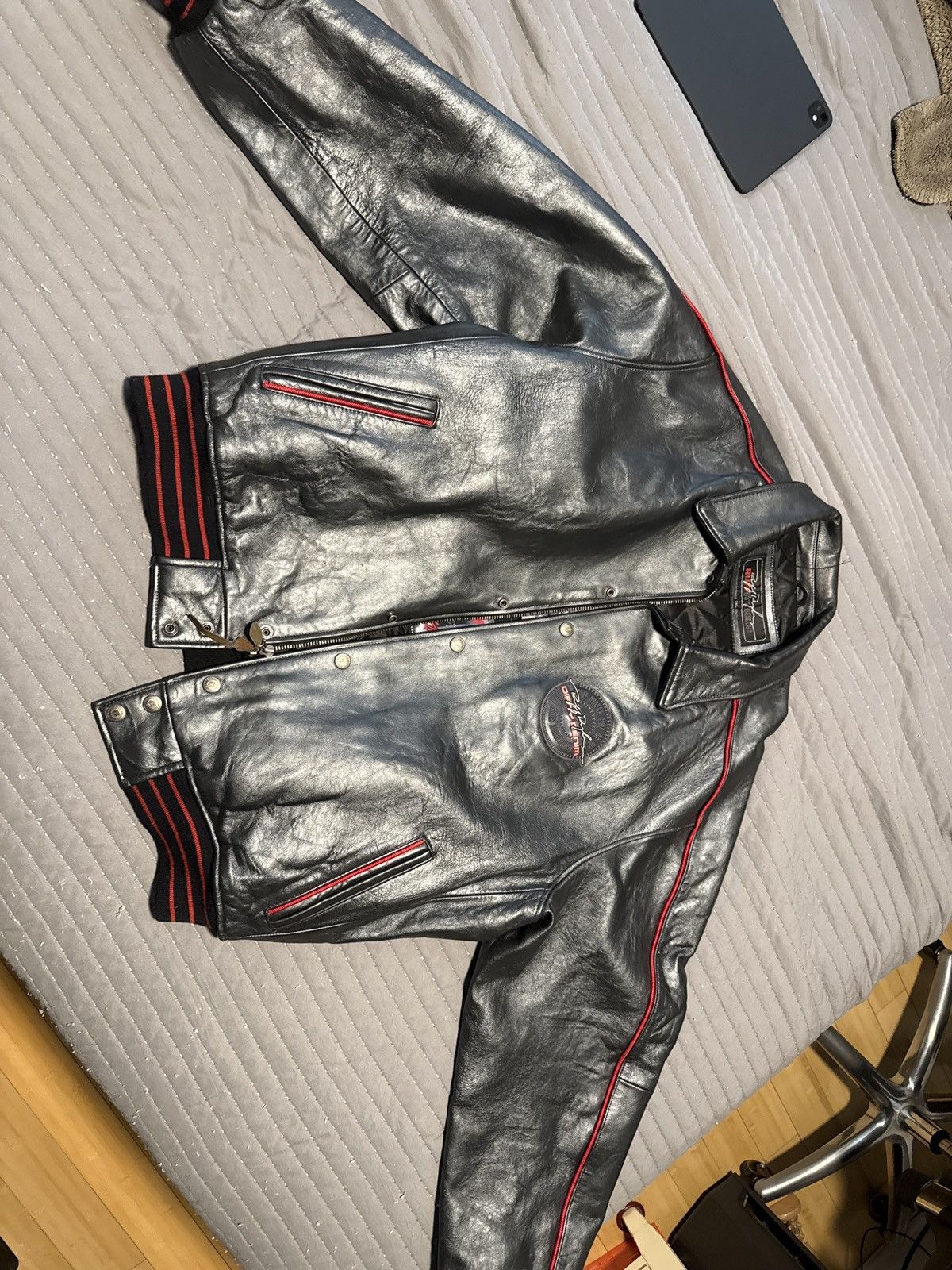 Ruff Ryders Vintage Ruff Ryders Leather Jacket Ride or Die DMX Era Biker Size US XXL / EU 58 / 5 - 10 Thumbnail