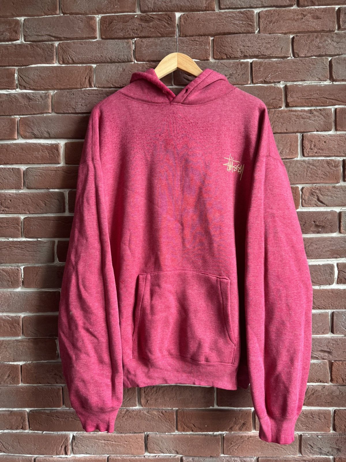 Vintage 90s Stussy Small Logo Hoodie XL Made in USA grail xl