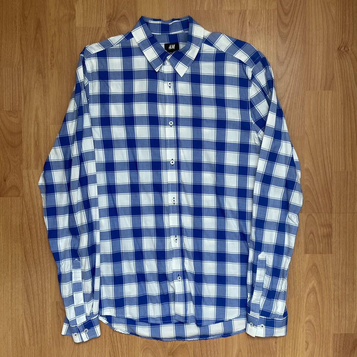 H&M H&M Men’s Checkered Blue Button Up Shirt Size Small Size US S / EU 44-46 / 1 - 1 Thumbnail