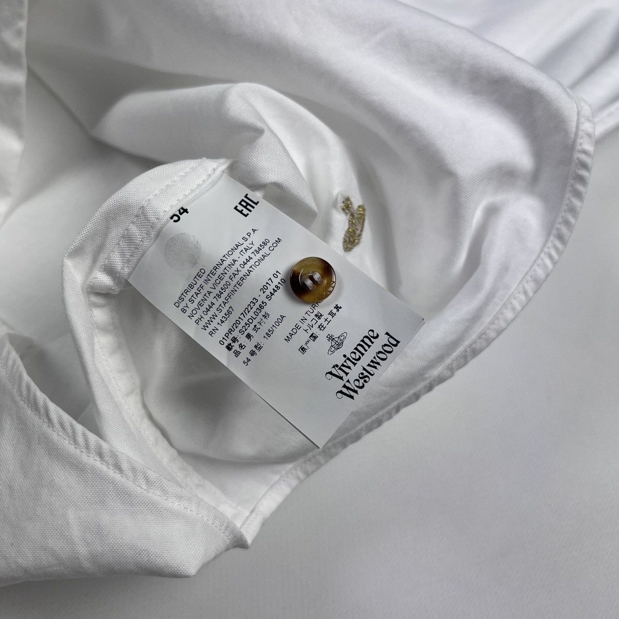 Designer × Vivienne Westwood Vivienne Westwood white short sleeve shirt Size US L / EU 52-54 / 3 - 6 Thumbnail