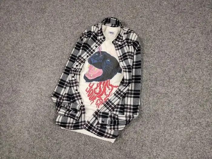 Flannel Vintage Flannel Shirt Travis Scott Style Streetwear Hype Size US M / EU 48-50 / 2 - 4 Thumbnail
