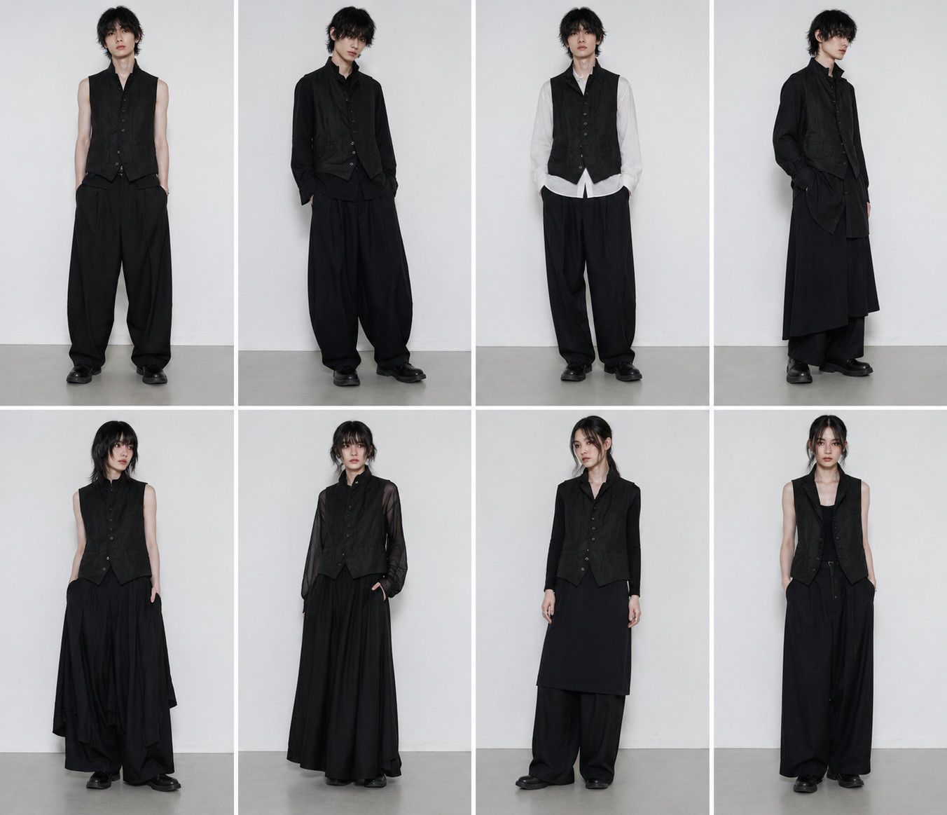 Yohji Yamamoto Yohji Yamamoto Pour Homme - Double Collar 9BS Vest Size US L / EU 52-54 / 3 - 6 Thumbnail